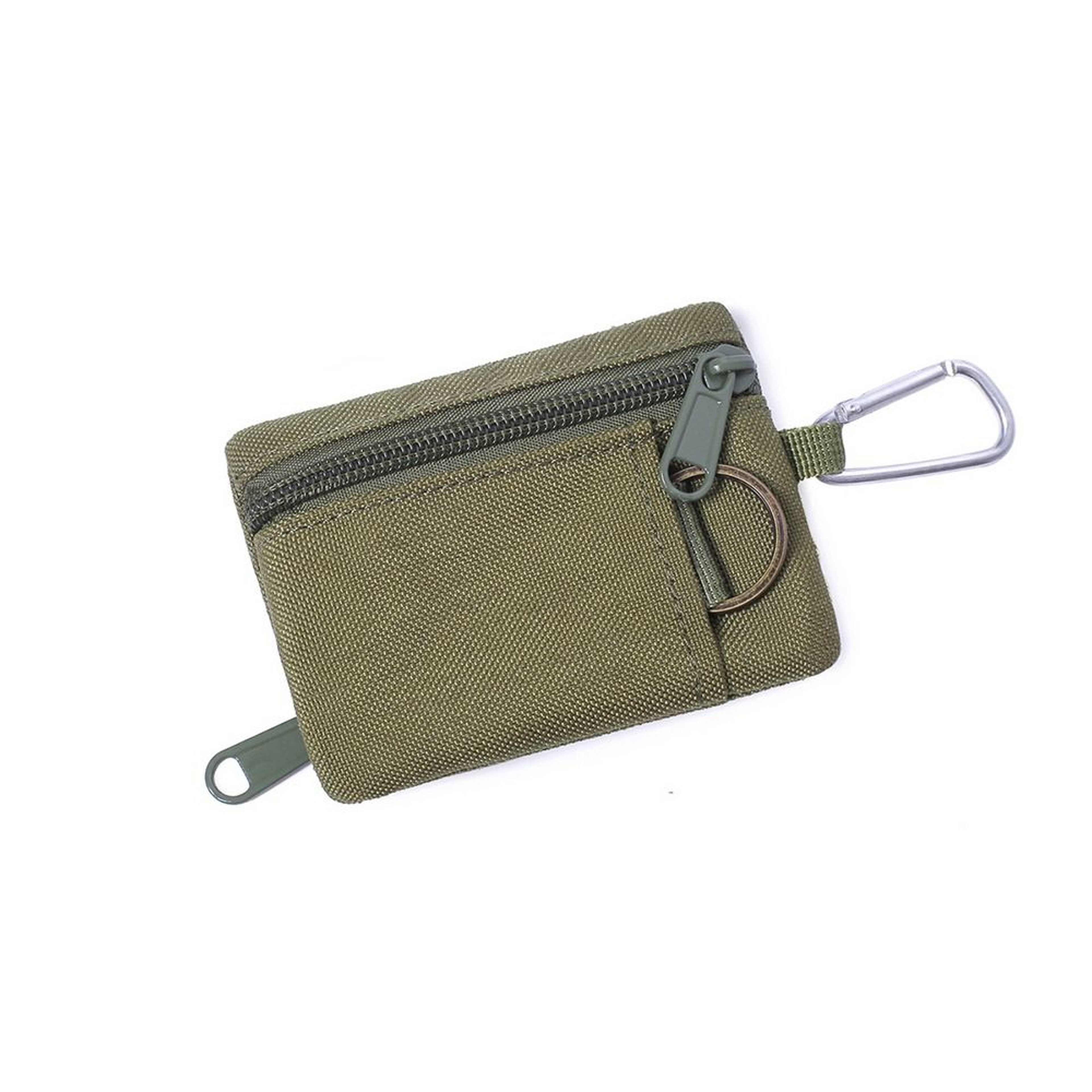 Compact EDC Molle Pouch Wallet with Carabiner Key Card and Coin Organizer – view 9