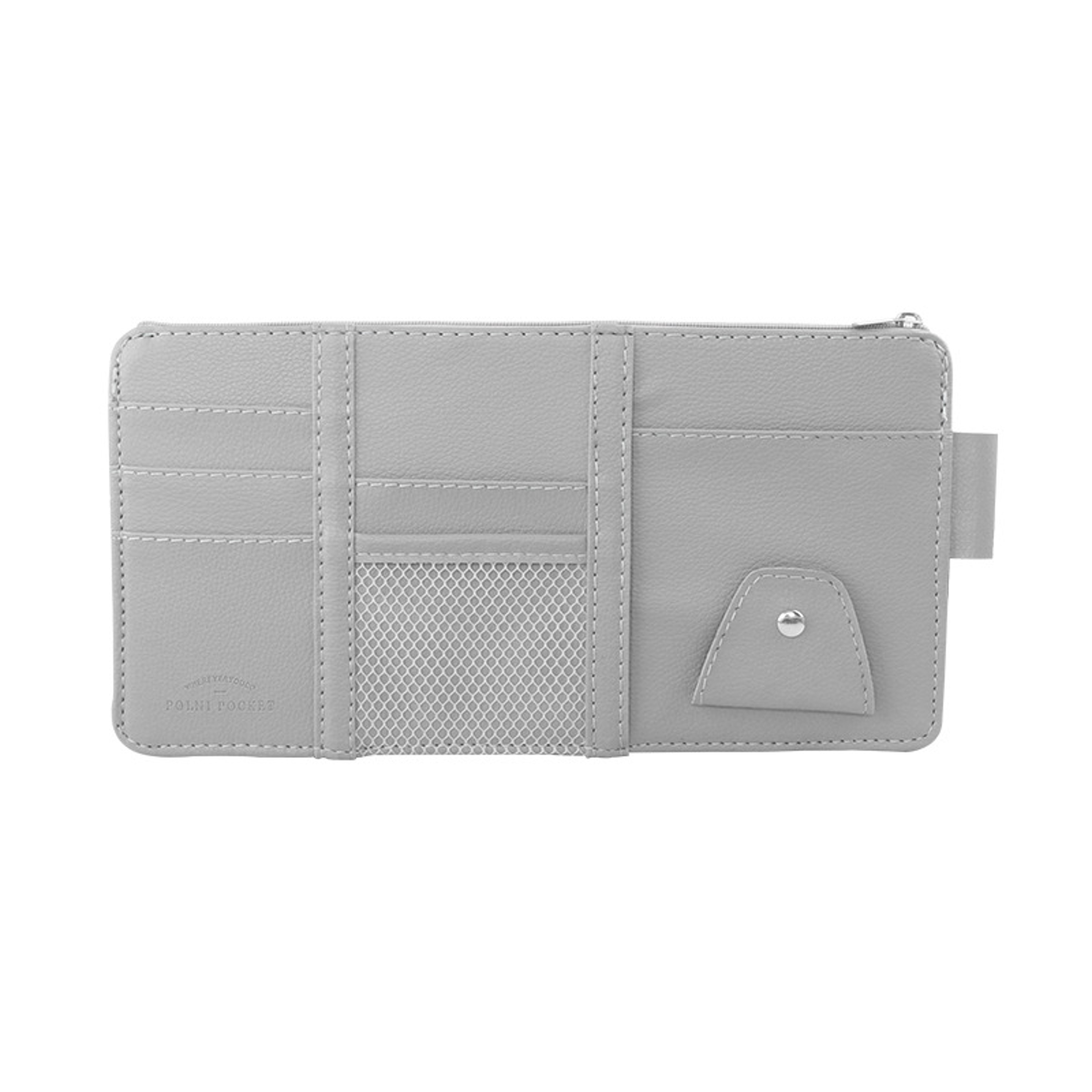 Car Sun Visor Organizer PU Leather Document Holder with Multi Pocket Storage – view 7