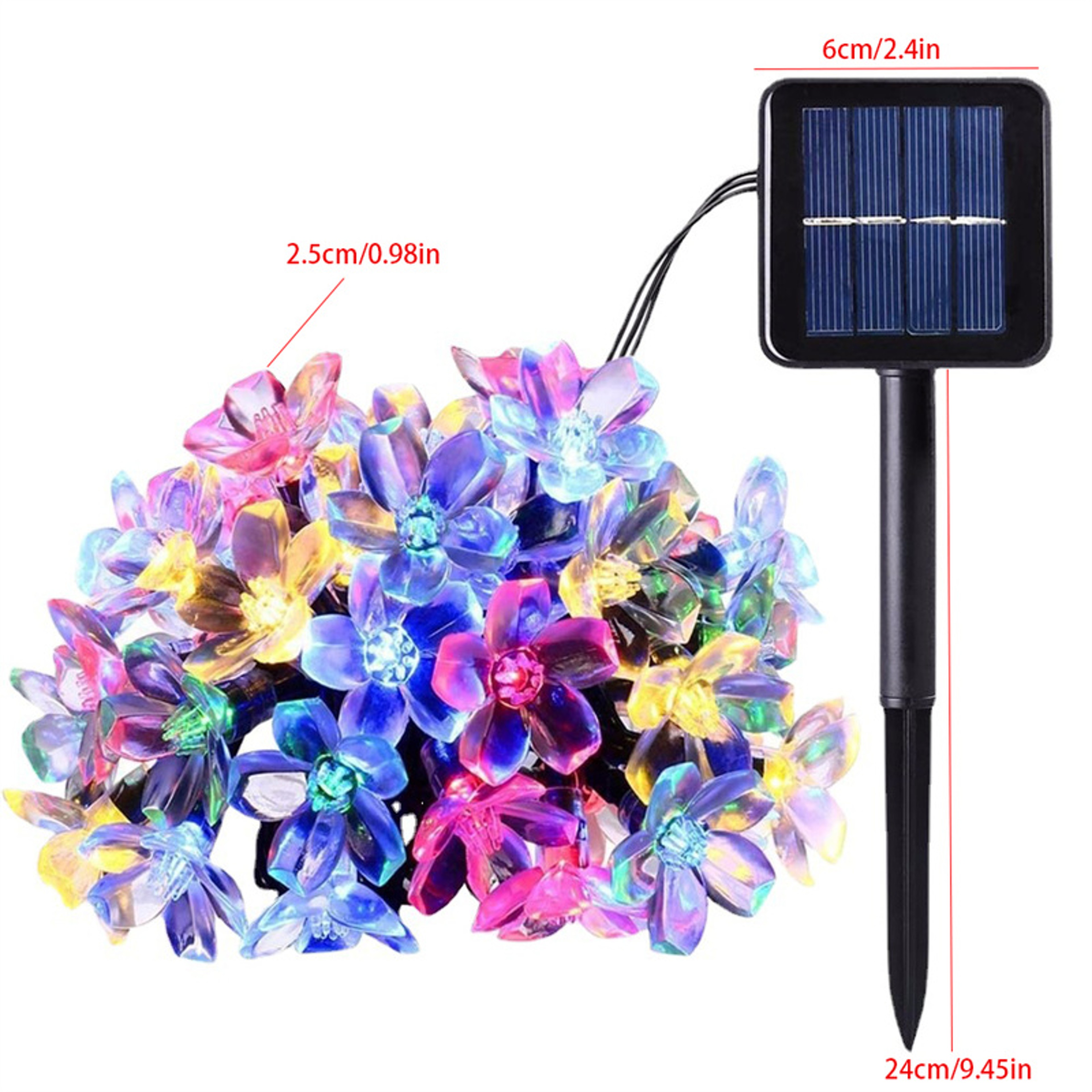Solar Cherry Blossom String Lights for Garden Wedding and Outdoor Decor – view 3