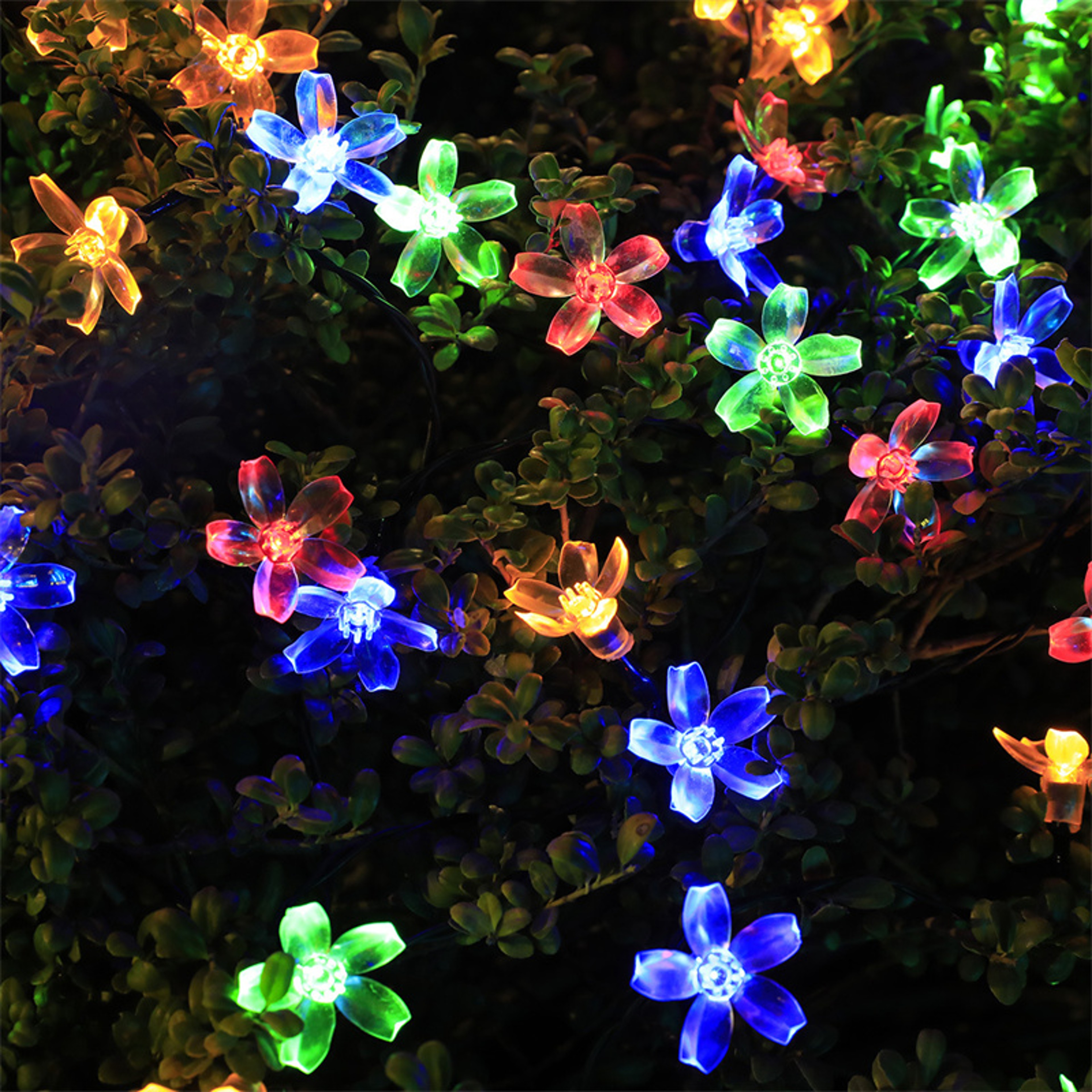 Solar Cherry Blossom String Lights for Garden Wedding and Outdoor Decor – view 4