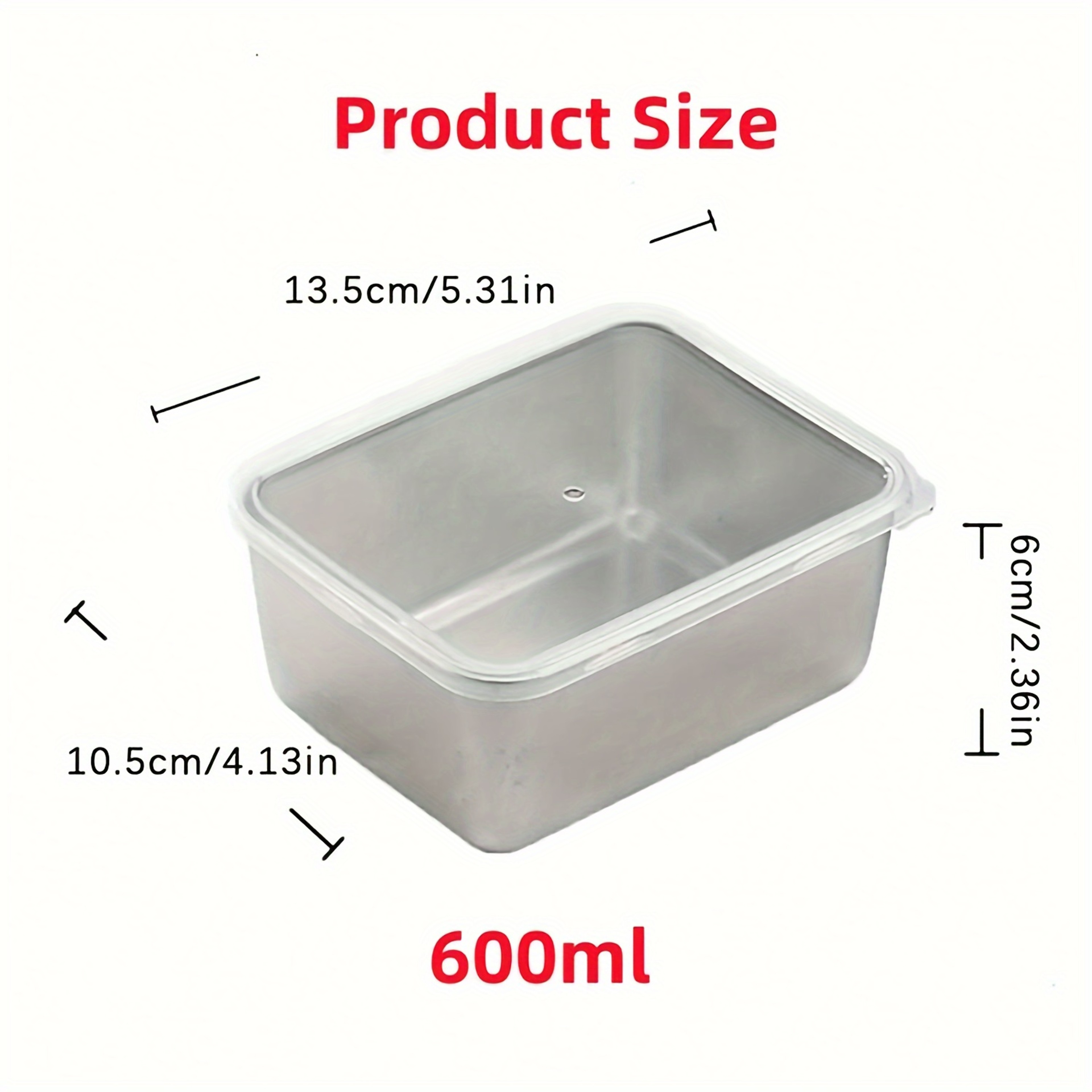 Leakproof Stainless Steel Food Storage Containers Stackable Meal Prep Set – view 2