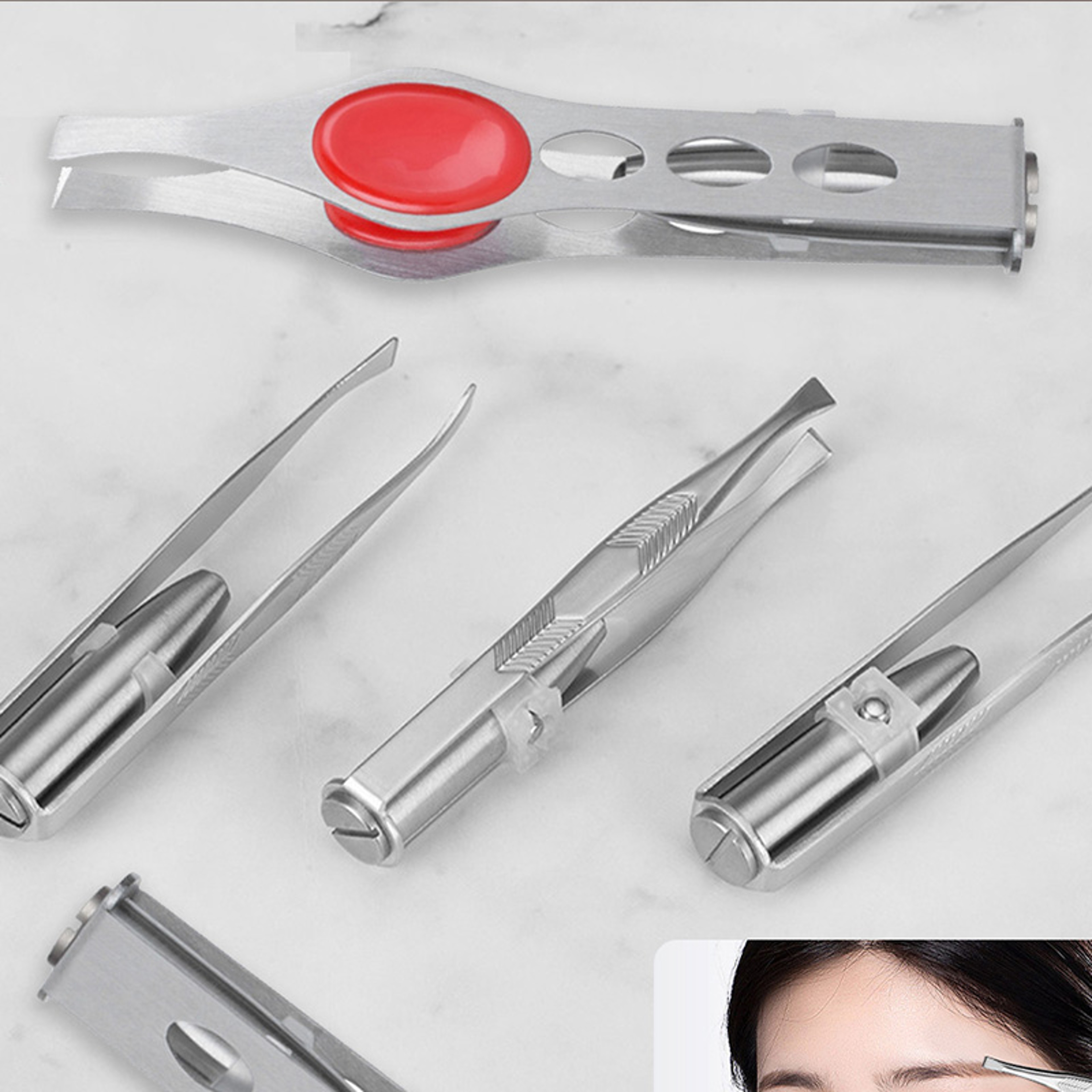 LED Eyebrow Tweezers with Light Precision Stainless Steel Facial Hair Remover – view 5
