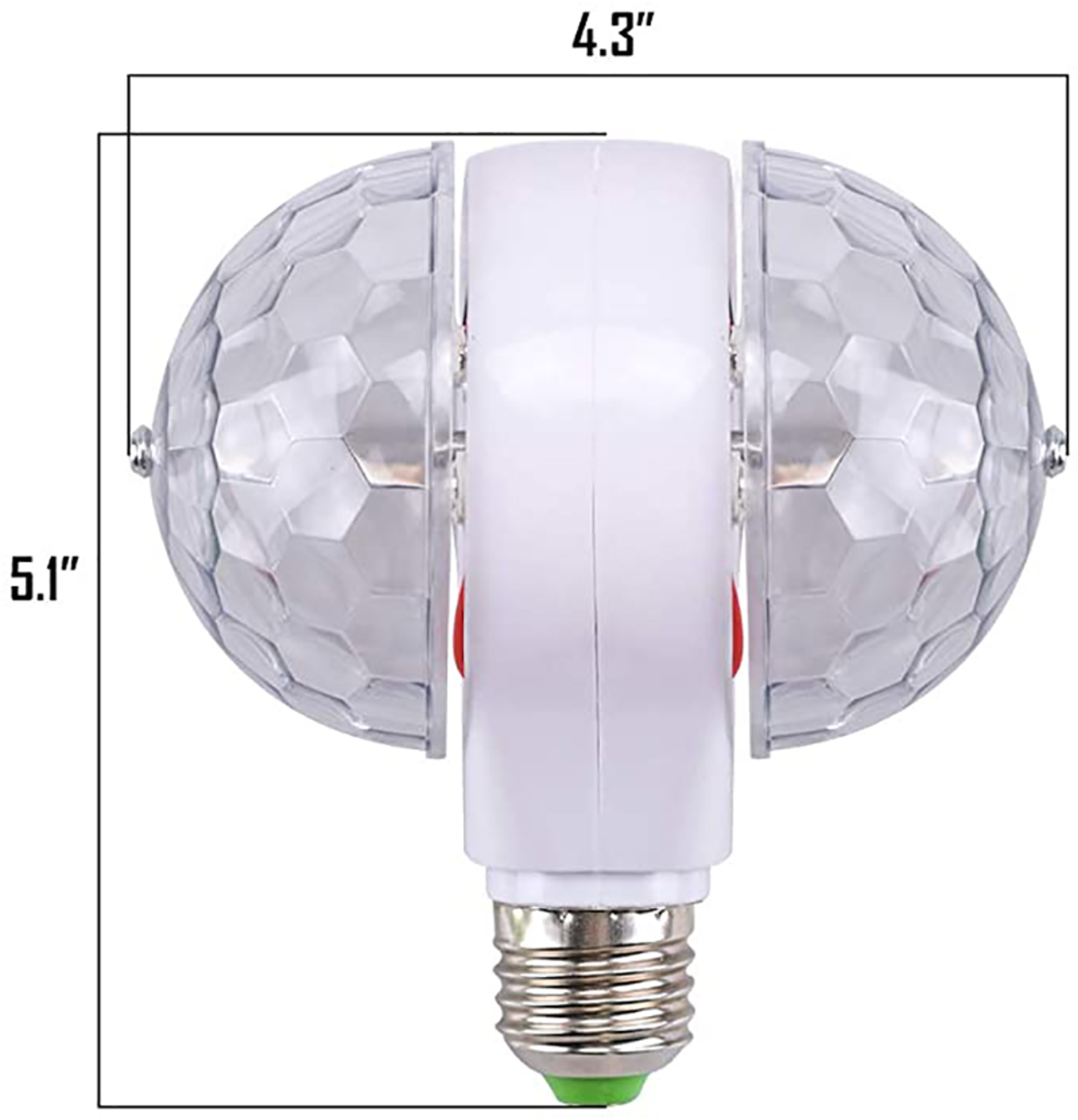 Dual Head Rotating LED Disco Light Bulb Party Stage Light – view 7