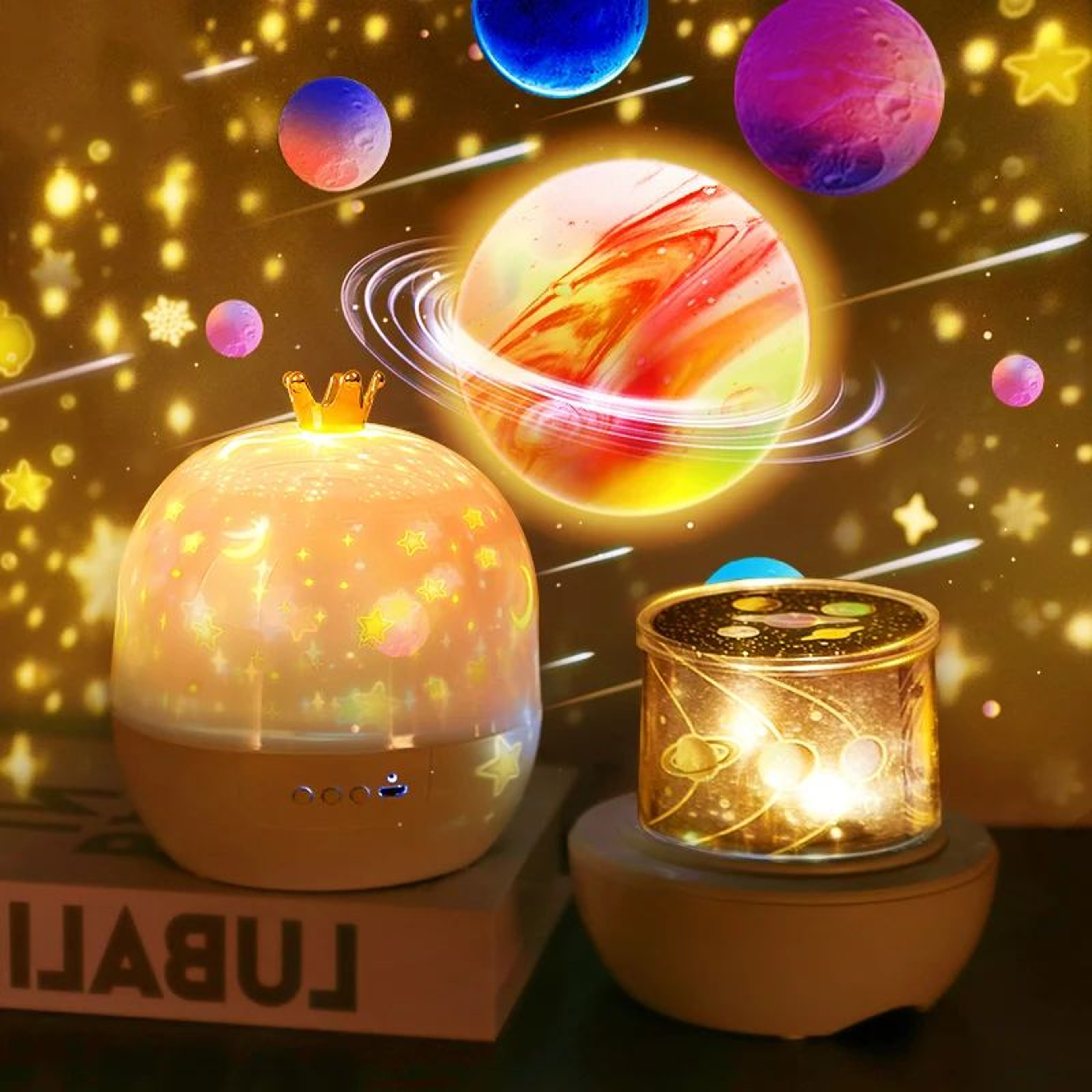 Ocean Star Projector Night Light for Kids with Ceiling Rotation – view 3