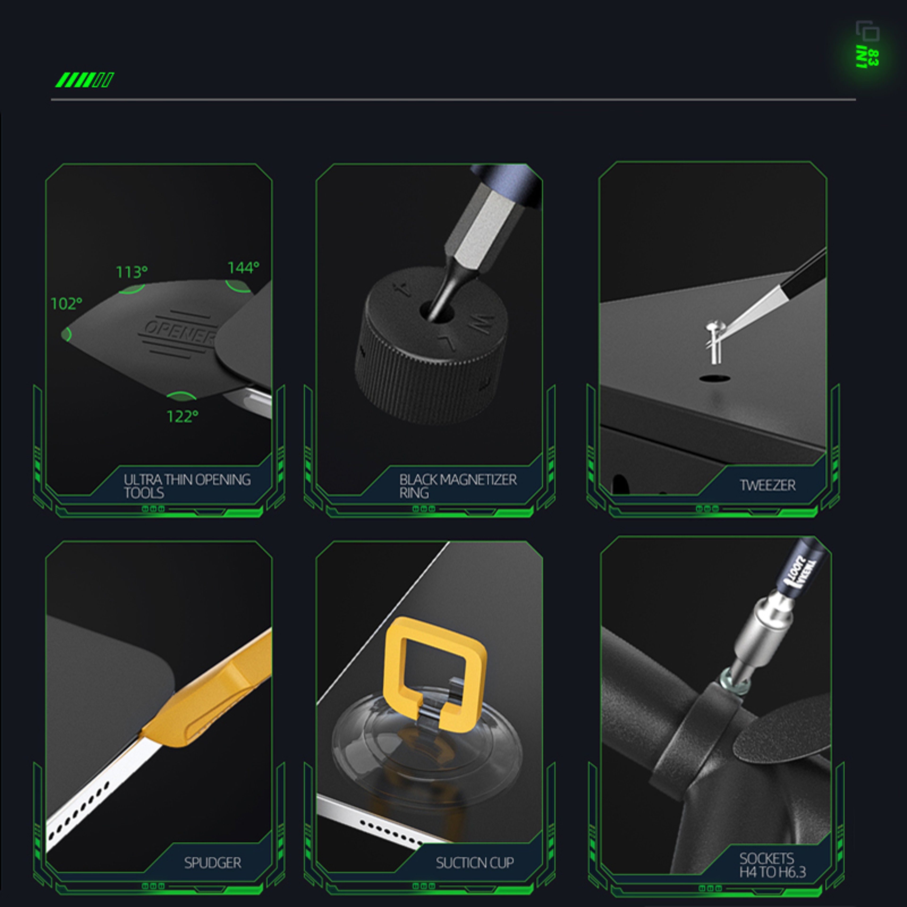 Precision Magnetic Screwdriver Set With CR V Bits For Phone Tablet And Electronics Repair 5