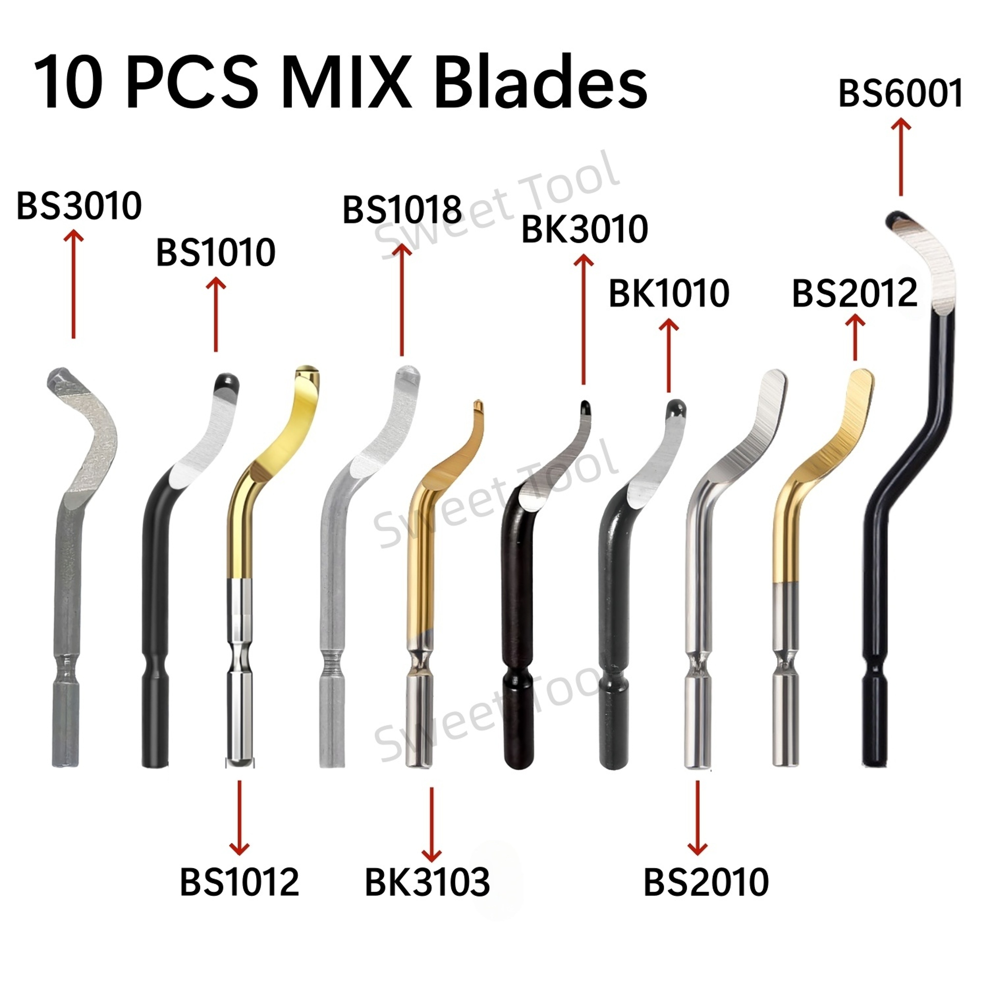 Hand Deburring Tool Set with Replacement Blades for Metal Plastic Wood and Printing – view 6