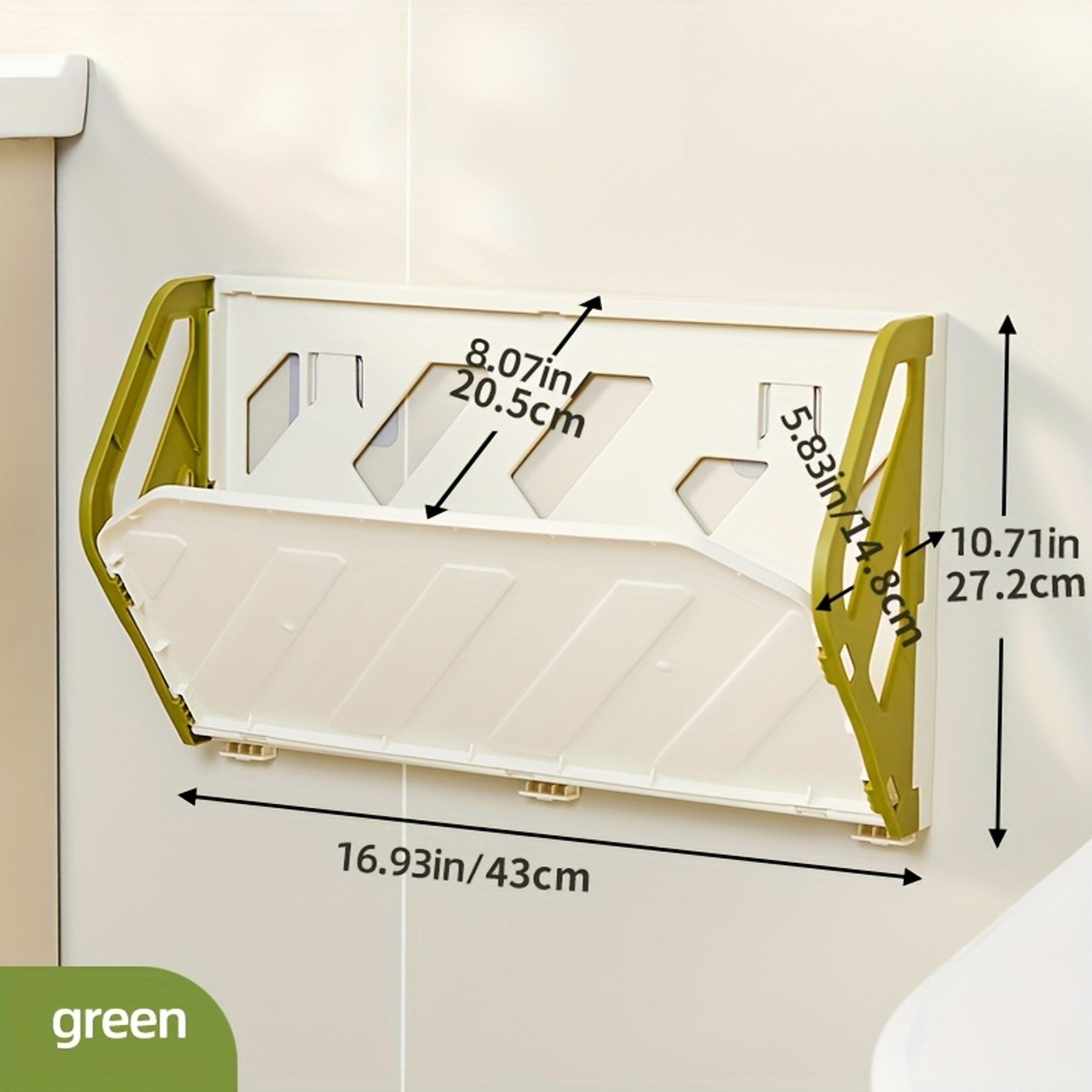 Wall Mounted Foldable Shoe Rack No Drill Space Saving Shoe Organizer 6