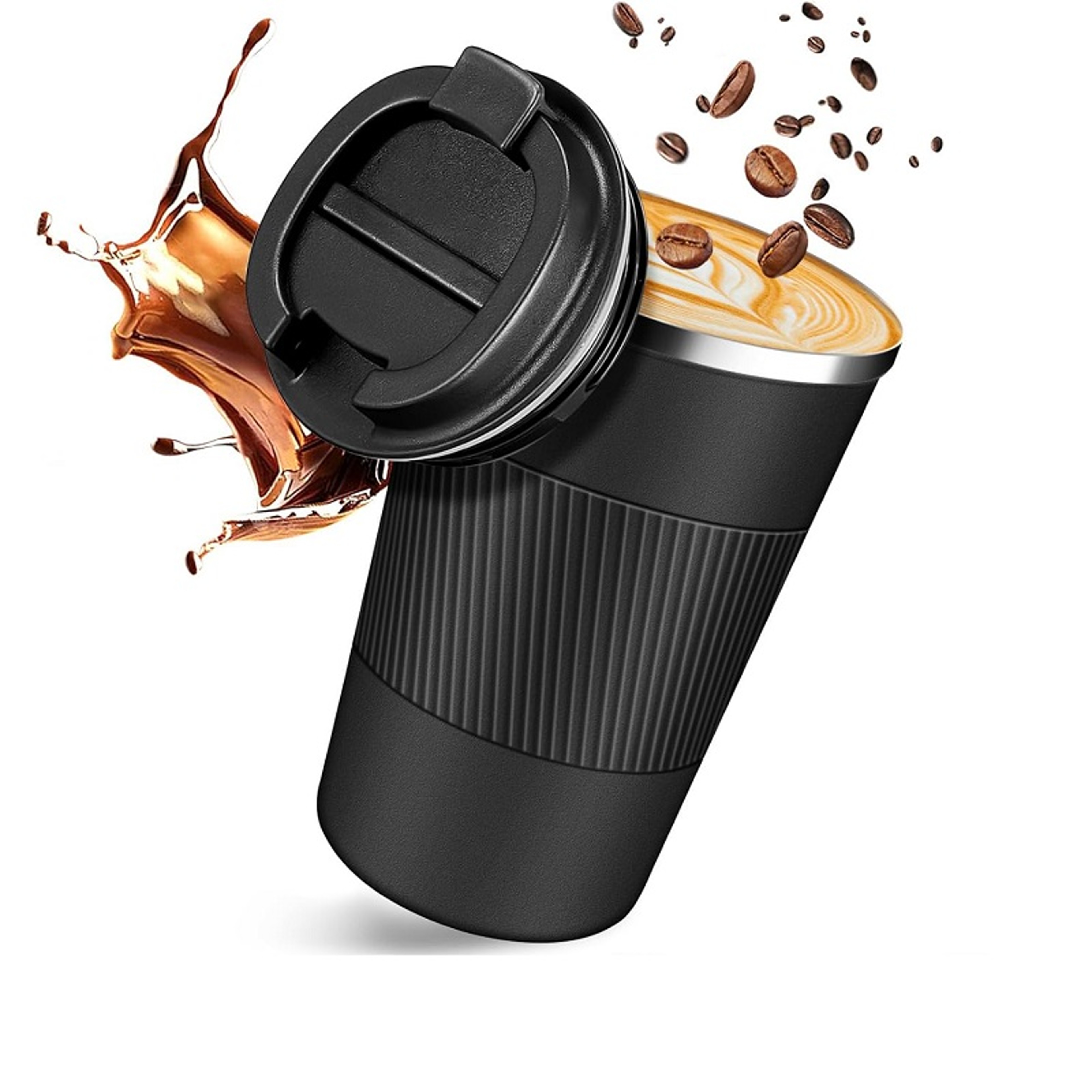 Stainless Steel Travel Mug Leak Proof Insulated Coffee Cup for Hot and Cold Drinks – view 8