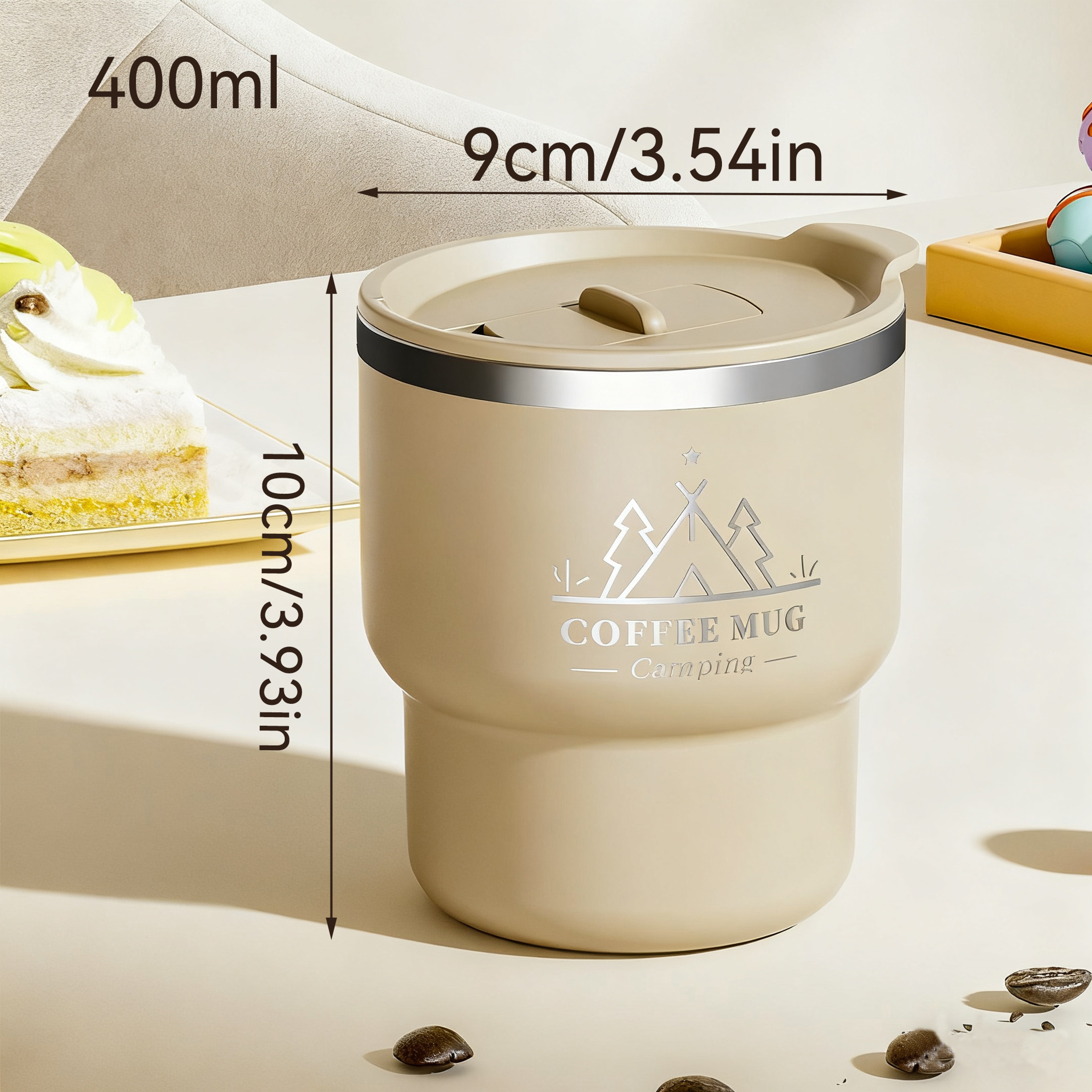 Insulated Coffee Mug Leakproof Stainless Steel Thermal Cup – view 7