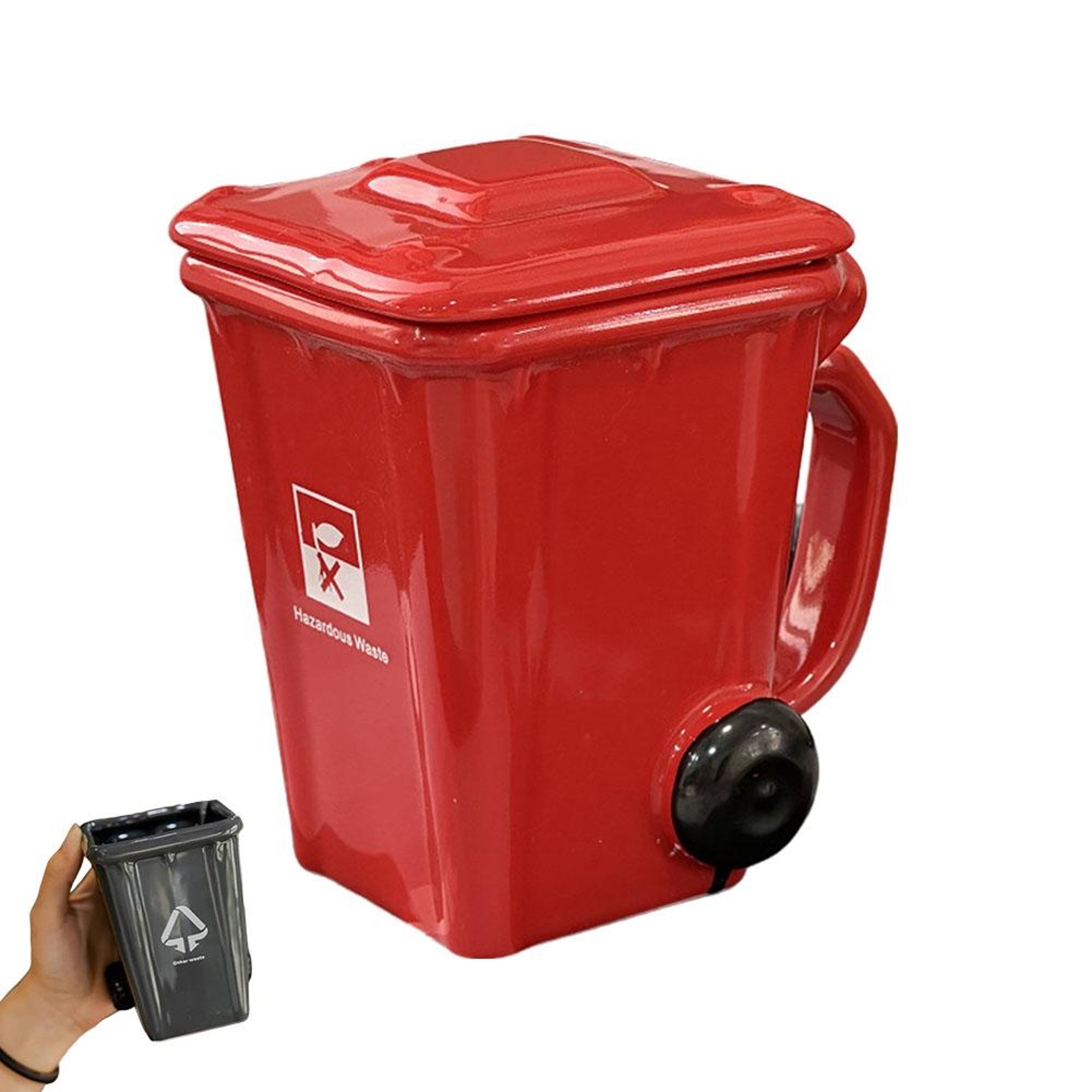 Creative Trash Can Ceramic Mug Funny Novelty Coffee Cup Unique Gift – view 8