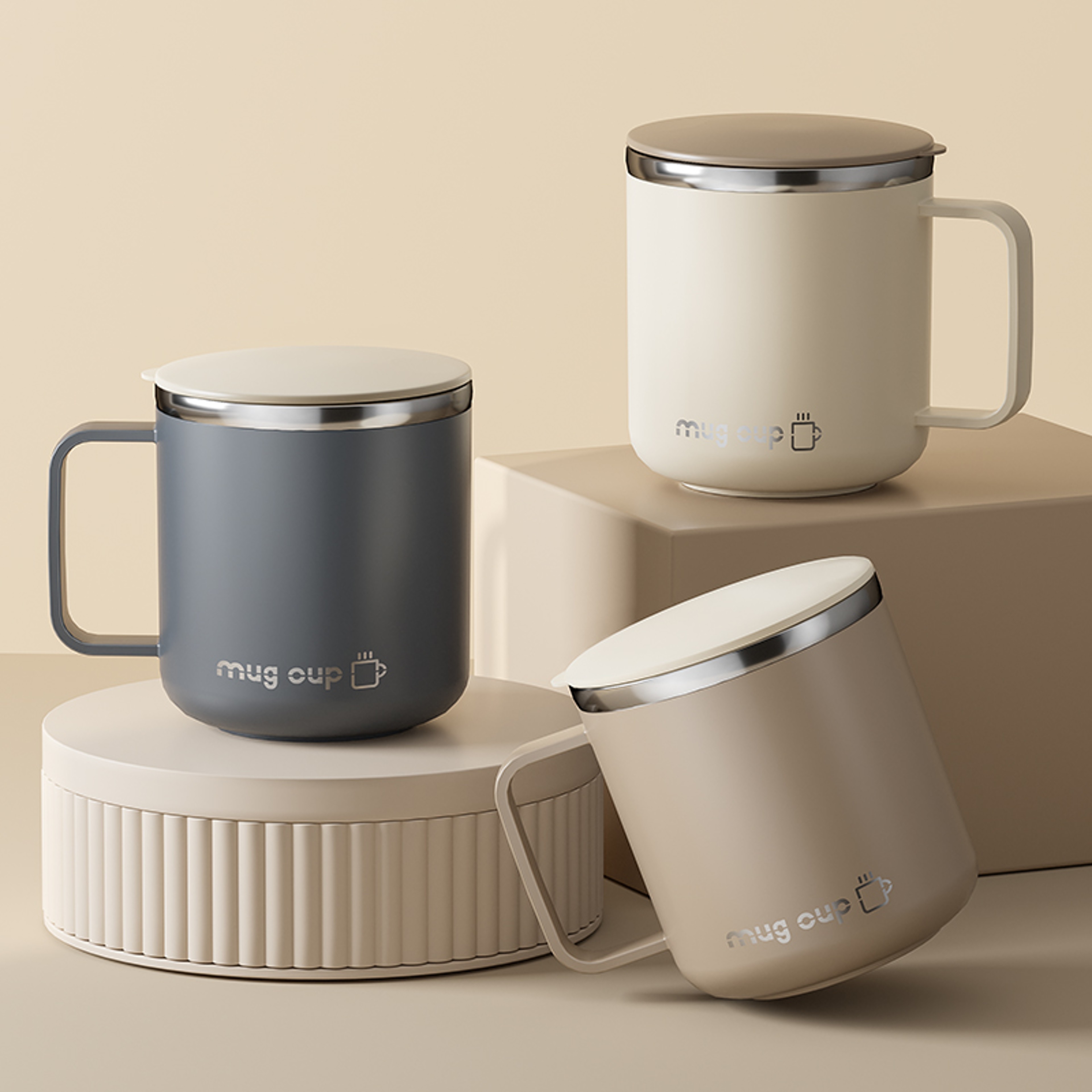 Stainless Steel Insulated Coffee Mug Double Wall Thermal Cup – view 1