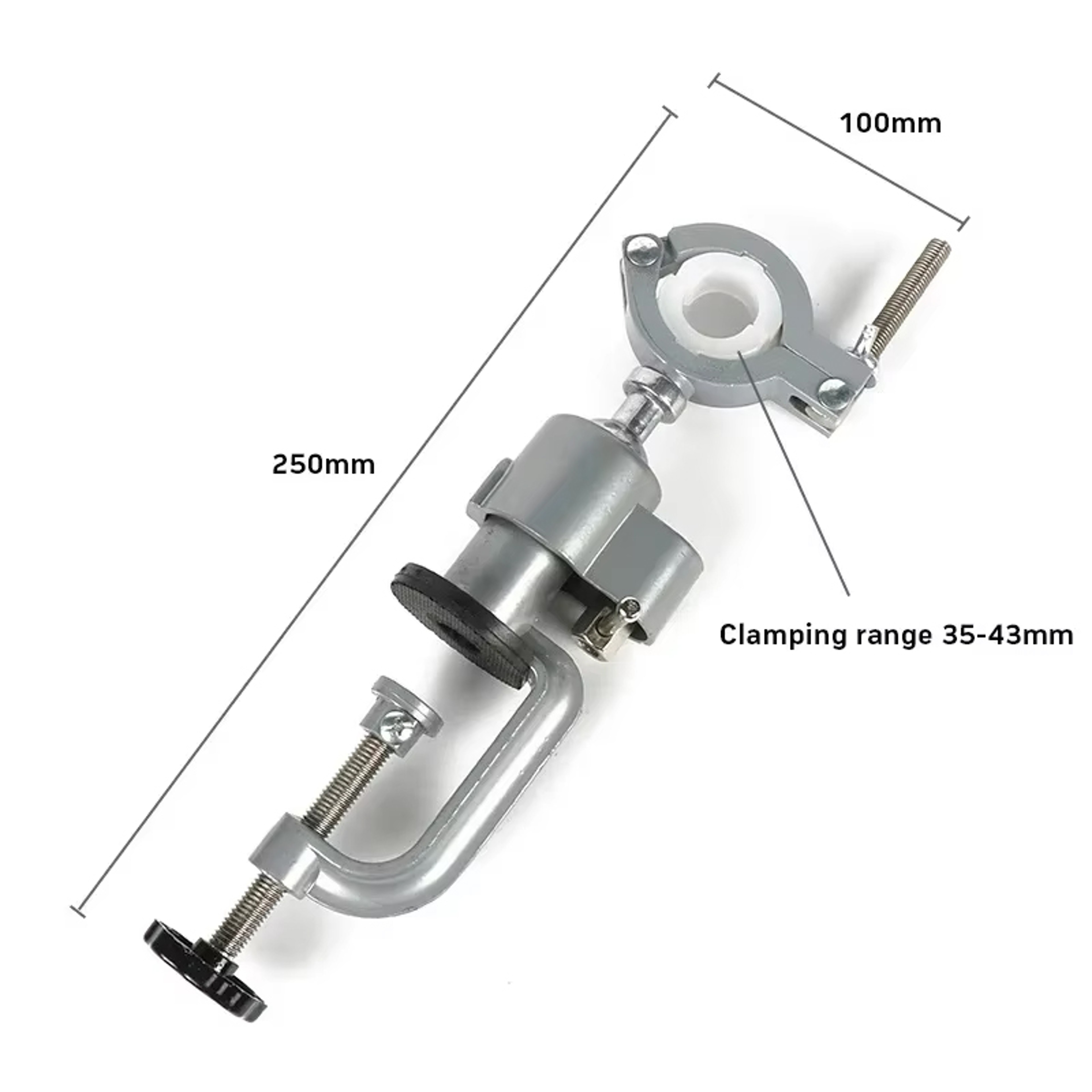 Swivel Table Vise with Drill Grinder Holder for Woodworking and DIY – view 2