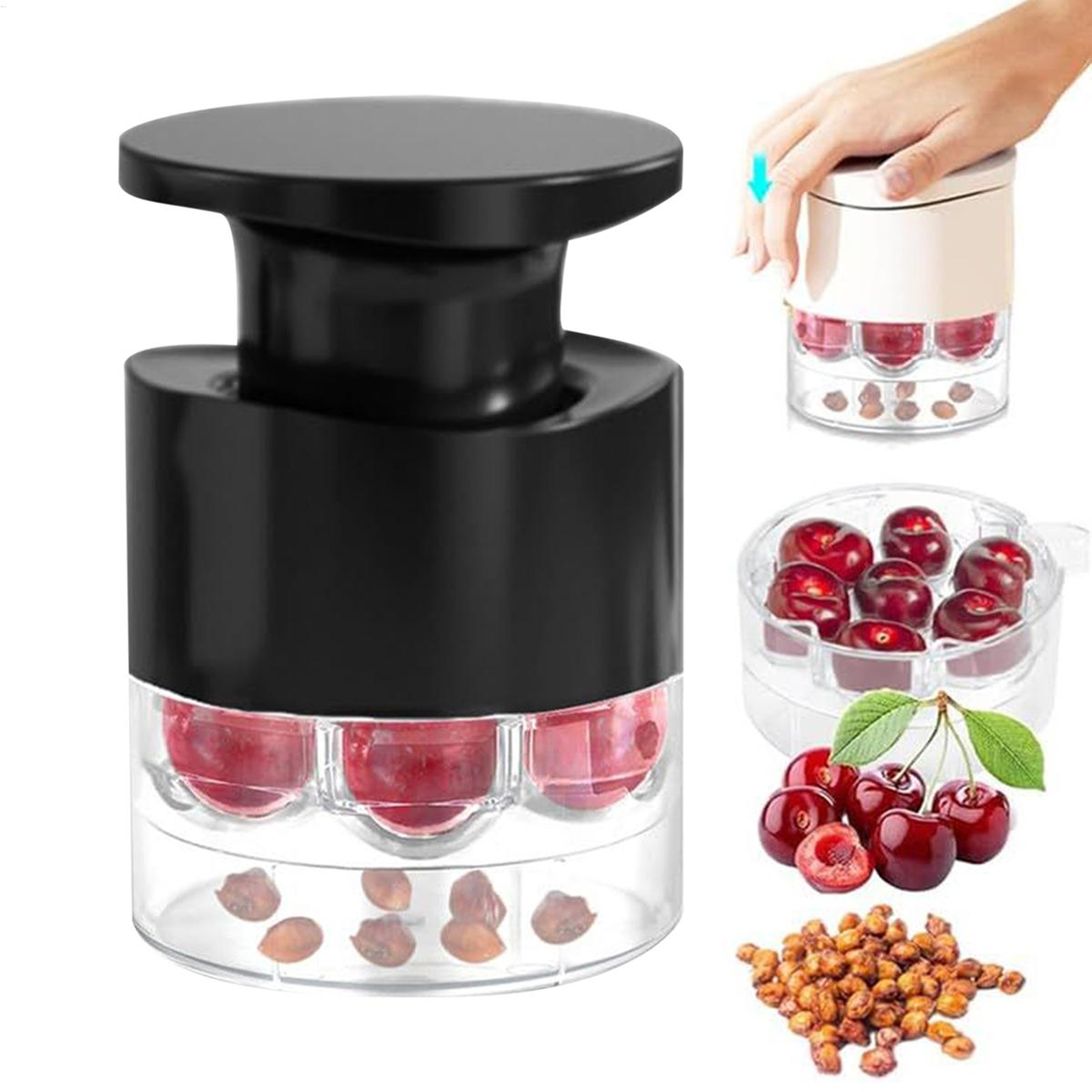 Easy Press Hole Cherry Pitter And Olive Pitter For Fast Seed Removal 0