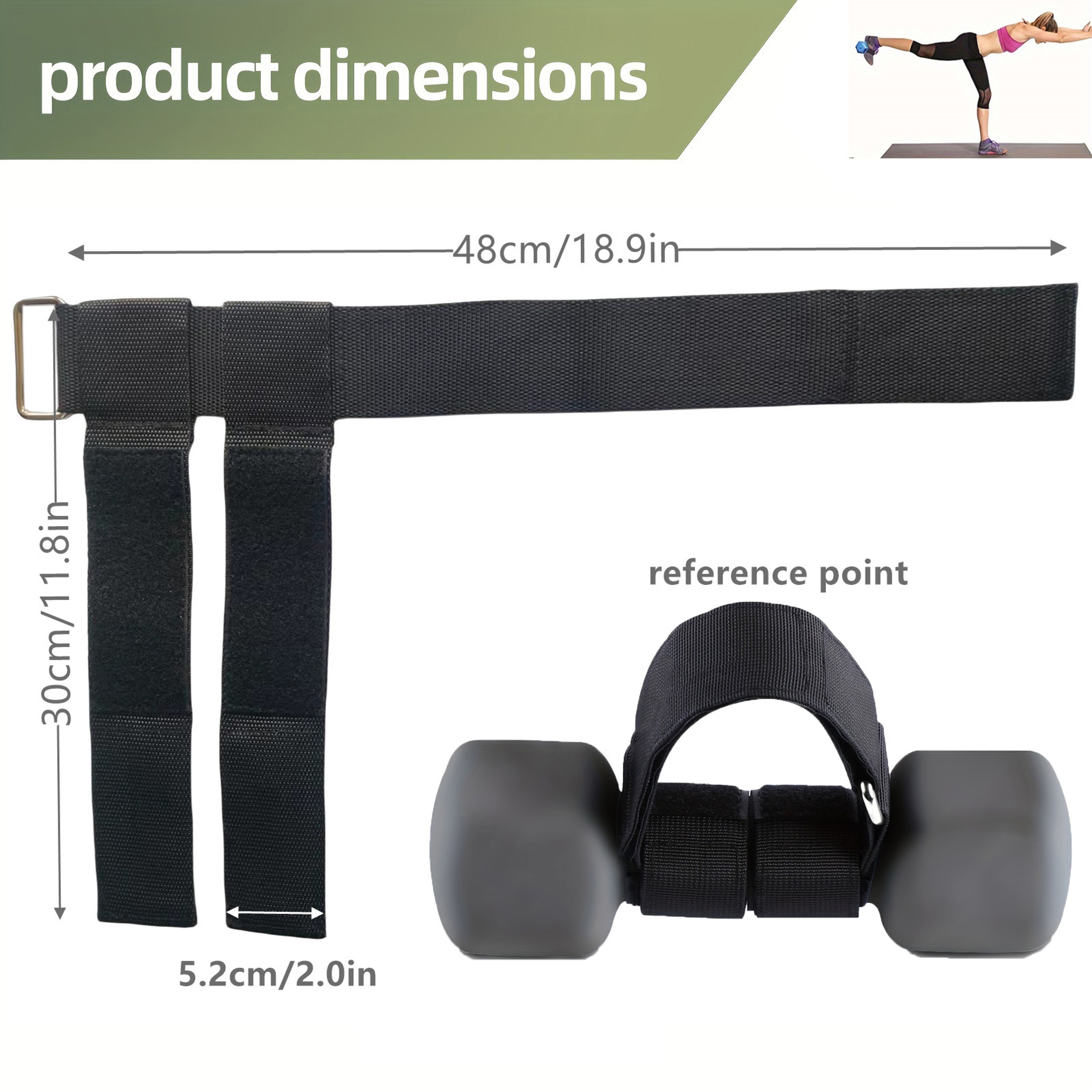 Shin Splint Relief Strap Adjustable Calf Strengthening Strap for Resistance Training – view 3