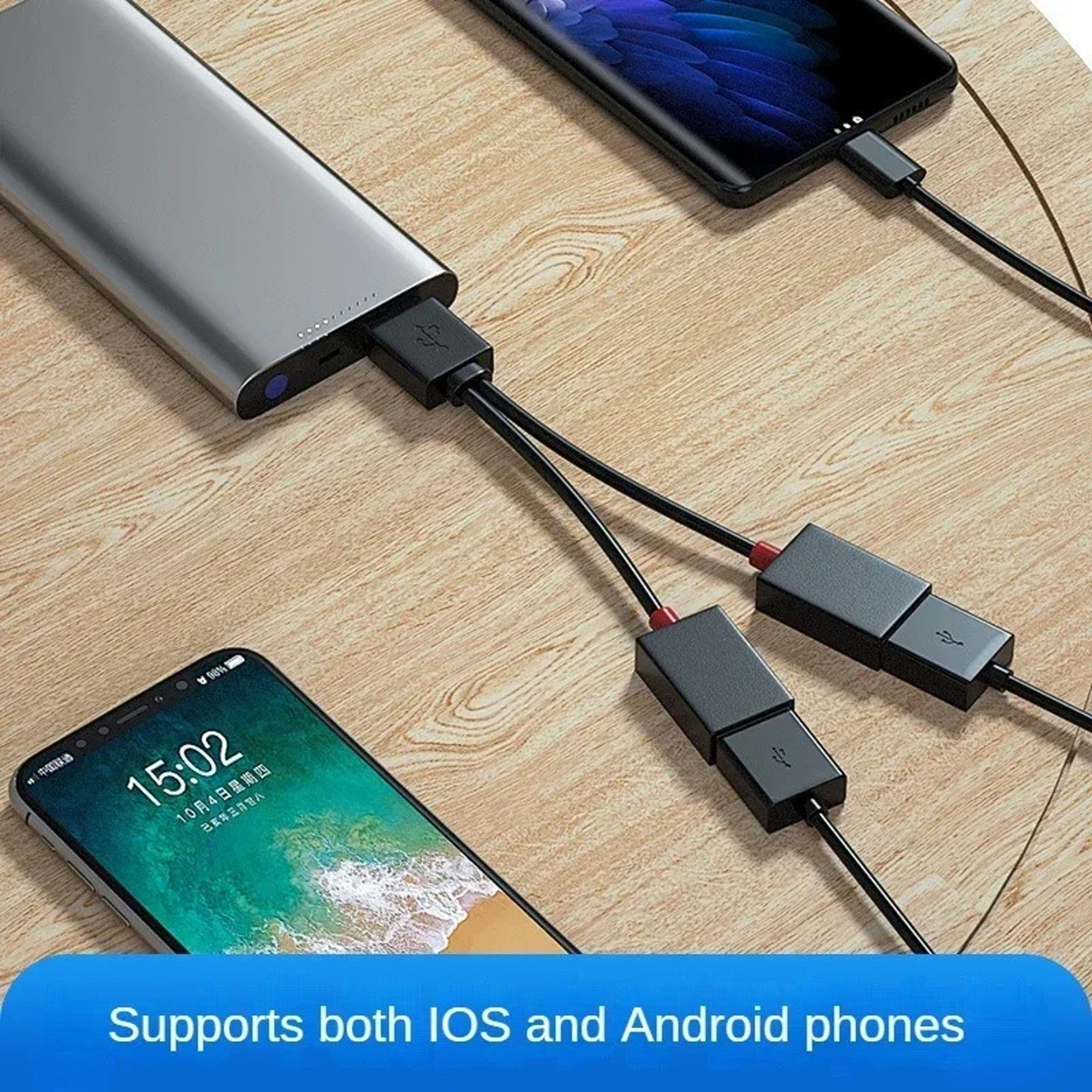Dual USB Charging Splitter Cable Out Car USB Power Adapter 1