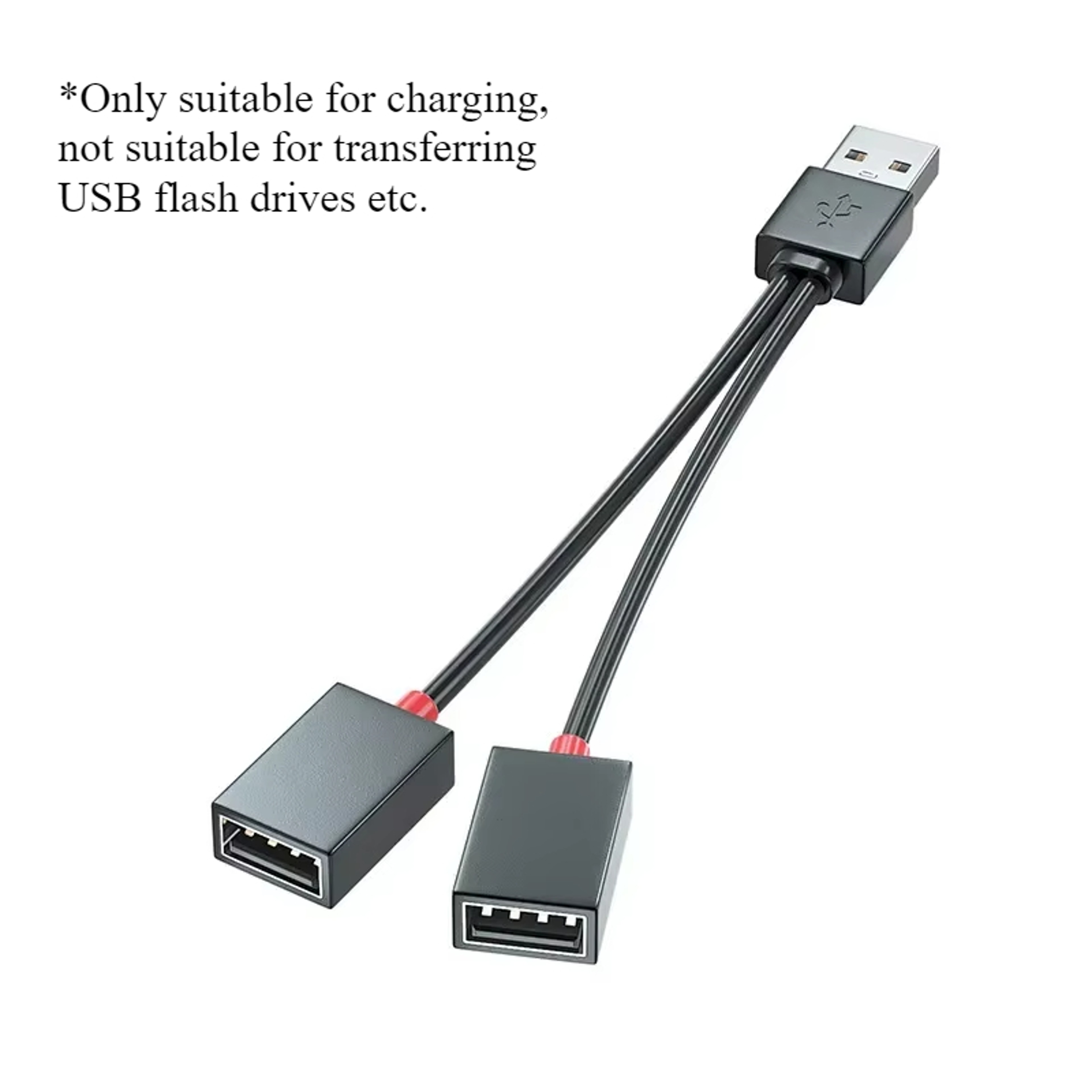 Dual USB Charging Splitter Cable Out Car USB Power Adapter 6