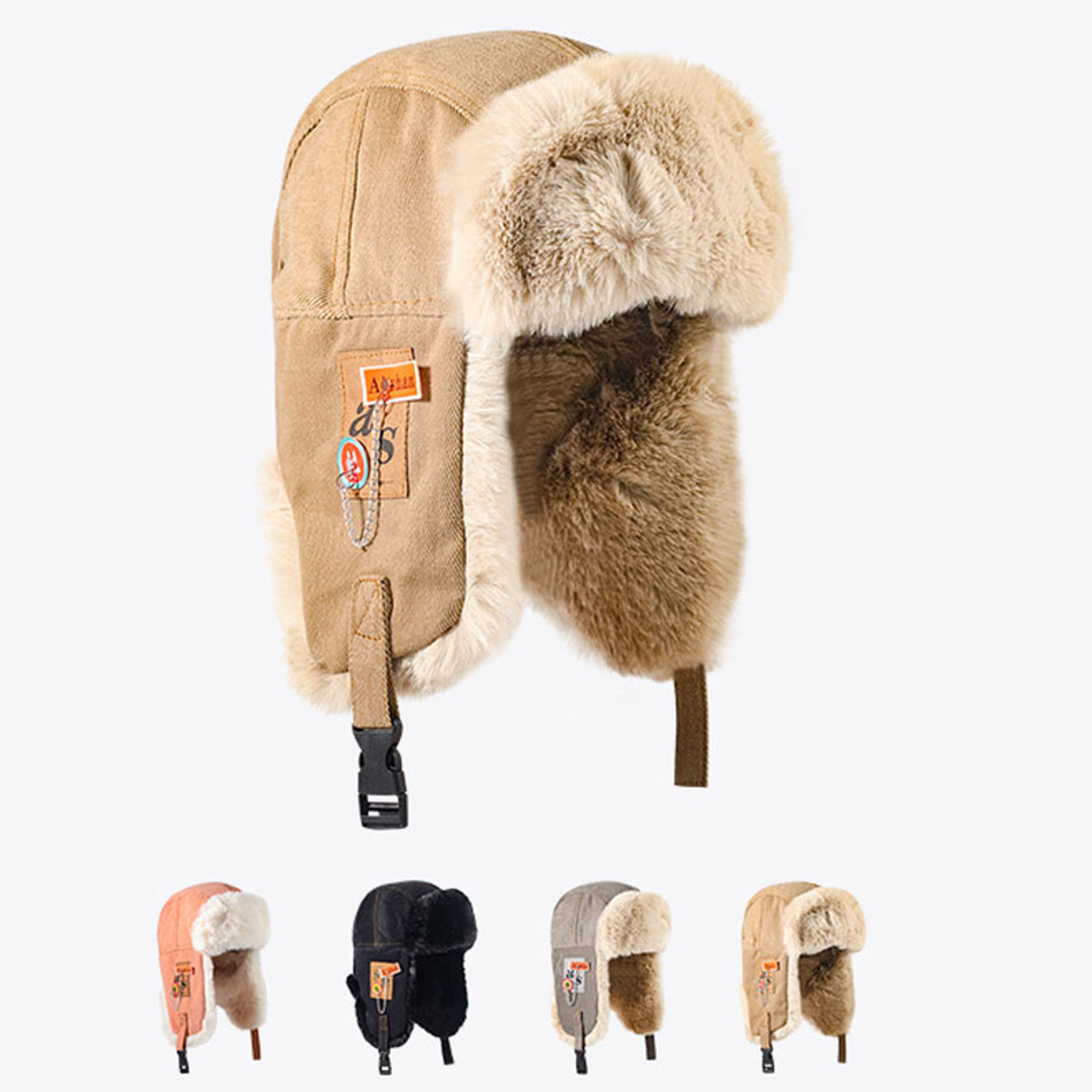 Warm Ushanka Hat With Thick Ear Flaps For Men And Women Winter Ski Outdoor Wear 1