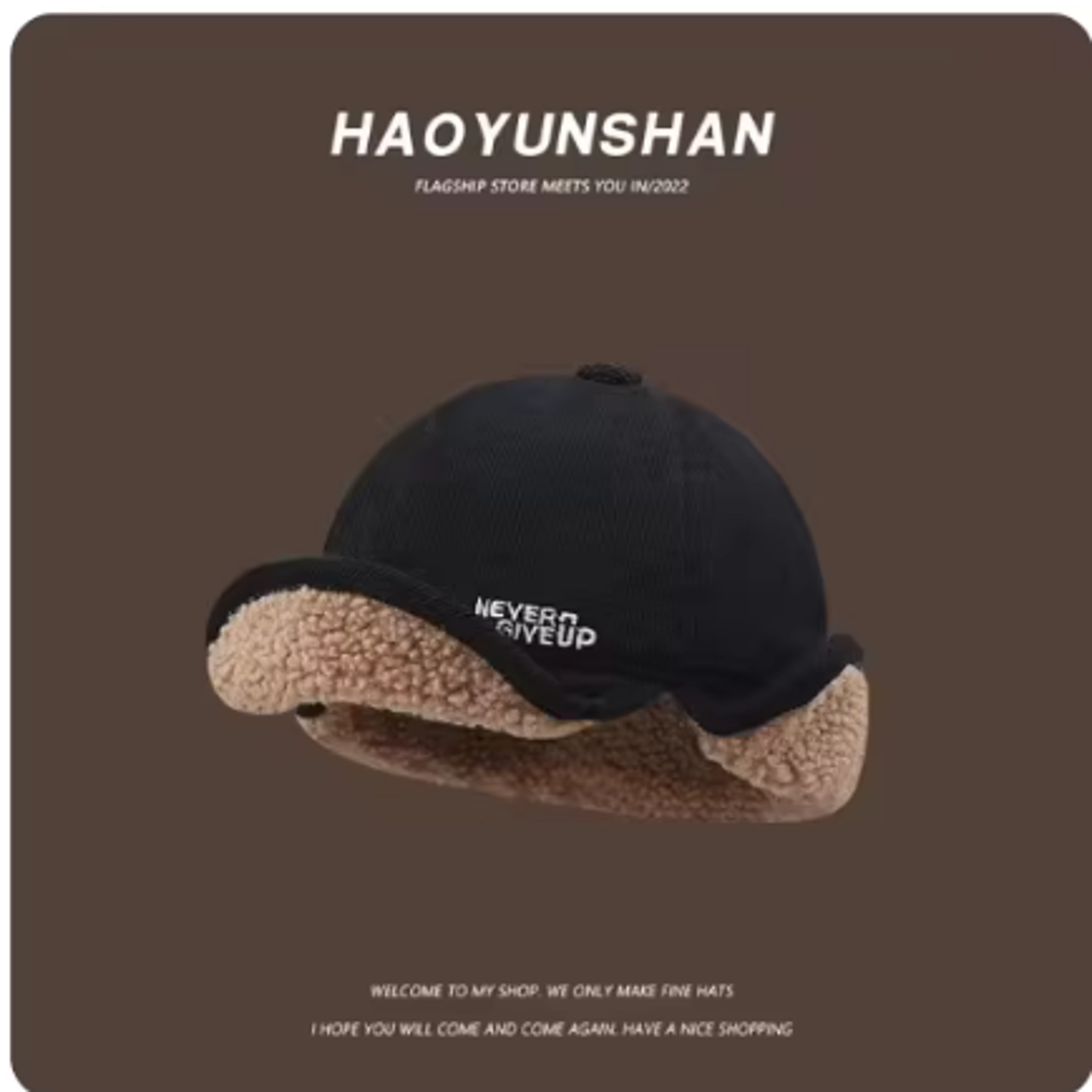Lamb Fleece Winter Ear Flap Hat Warm Baseball Cap for Men and Women – view 8