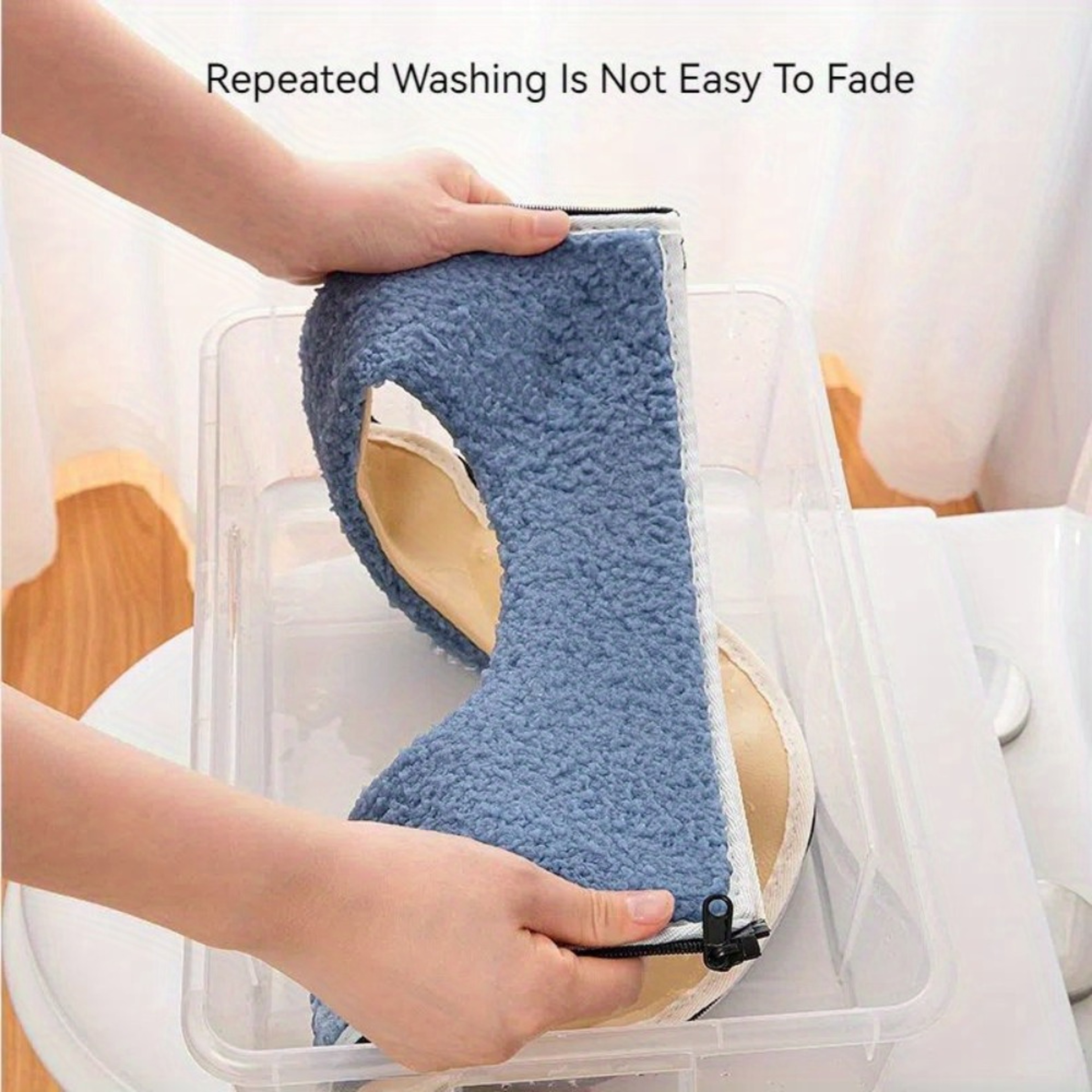 Thickened Warm Toilet Seat Cushion Set with Zipper Handle and Washable Universal Fit – view 5