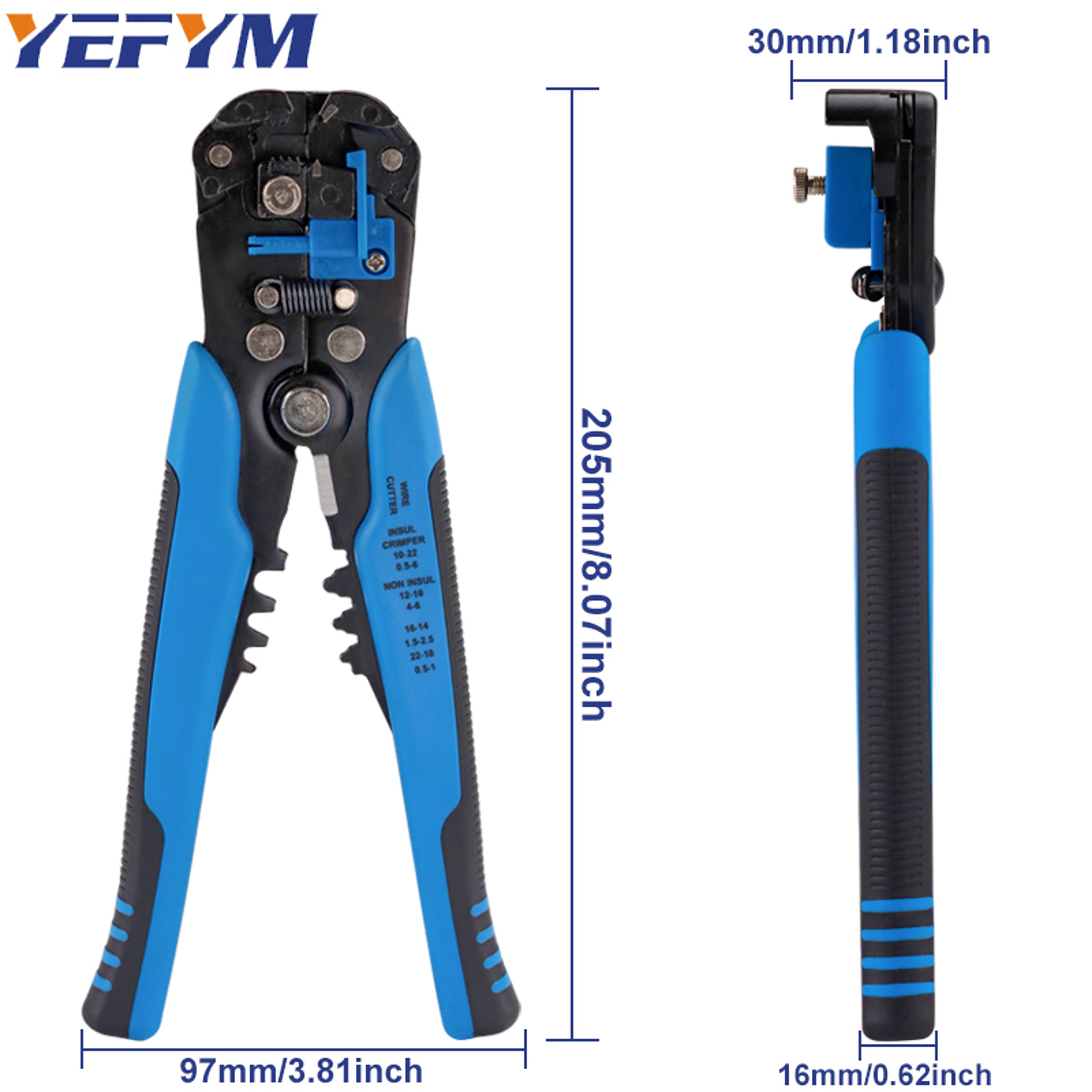 Automatic Wire Stripper Self Adjusting Cable Cutter and Crimping Pliers – view 3