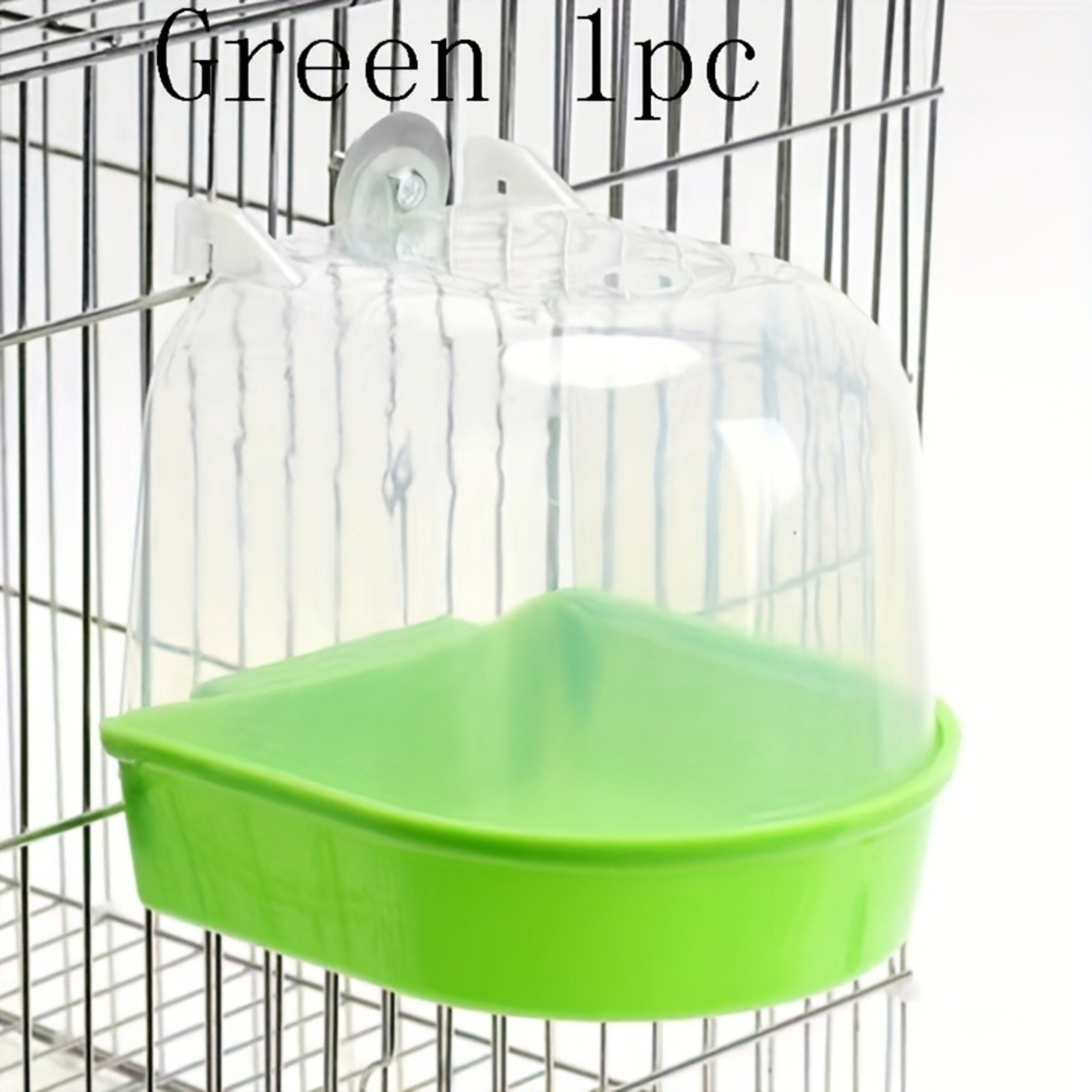Transparent Bird Bath Tub Splash Proof Parrot Bath for Lovebirds Conures and Small Birds – view 8