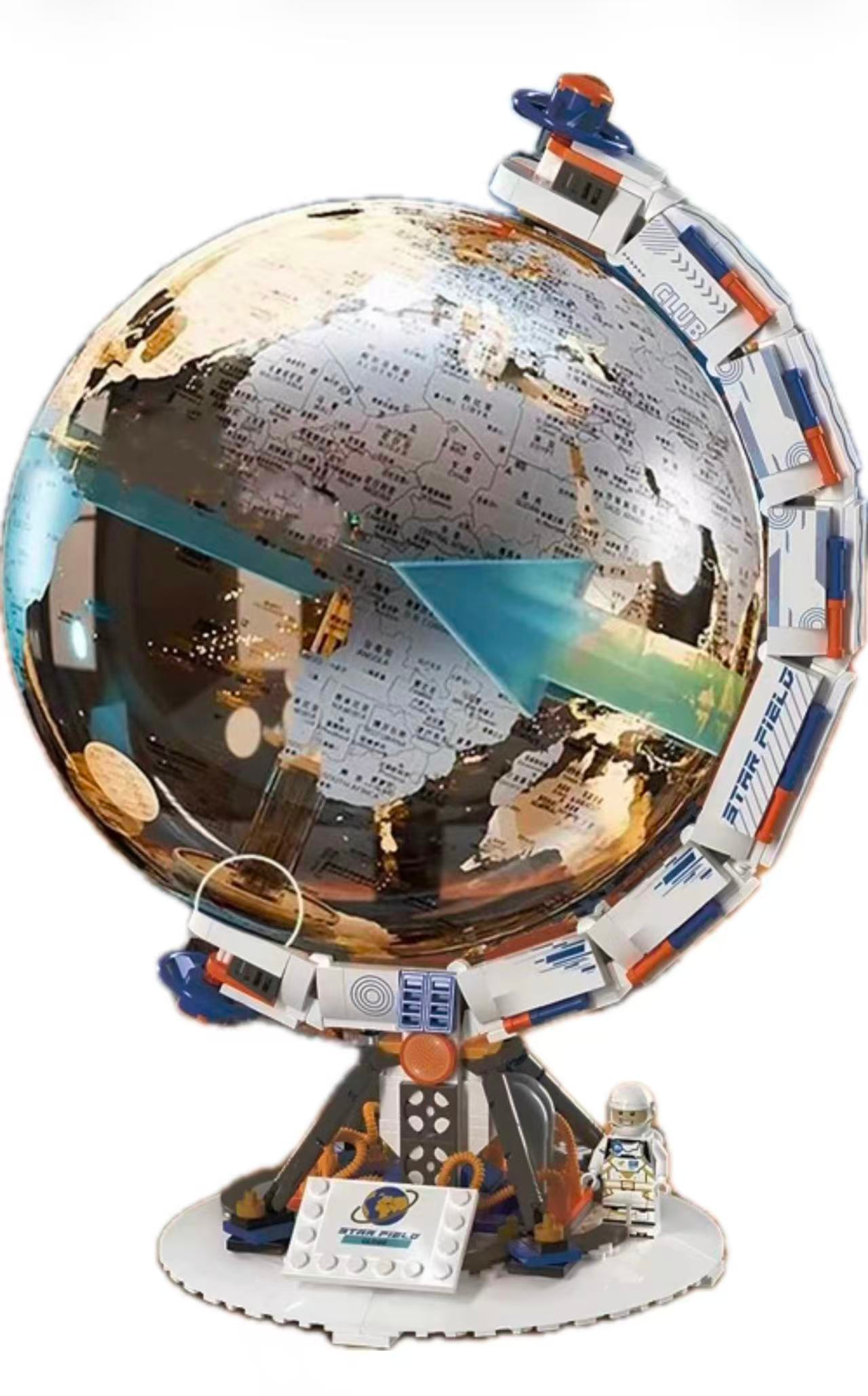 Space Station Building Blocks Transparent Globe STEM Construction Toy for Kids – view 1
