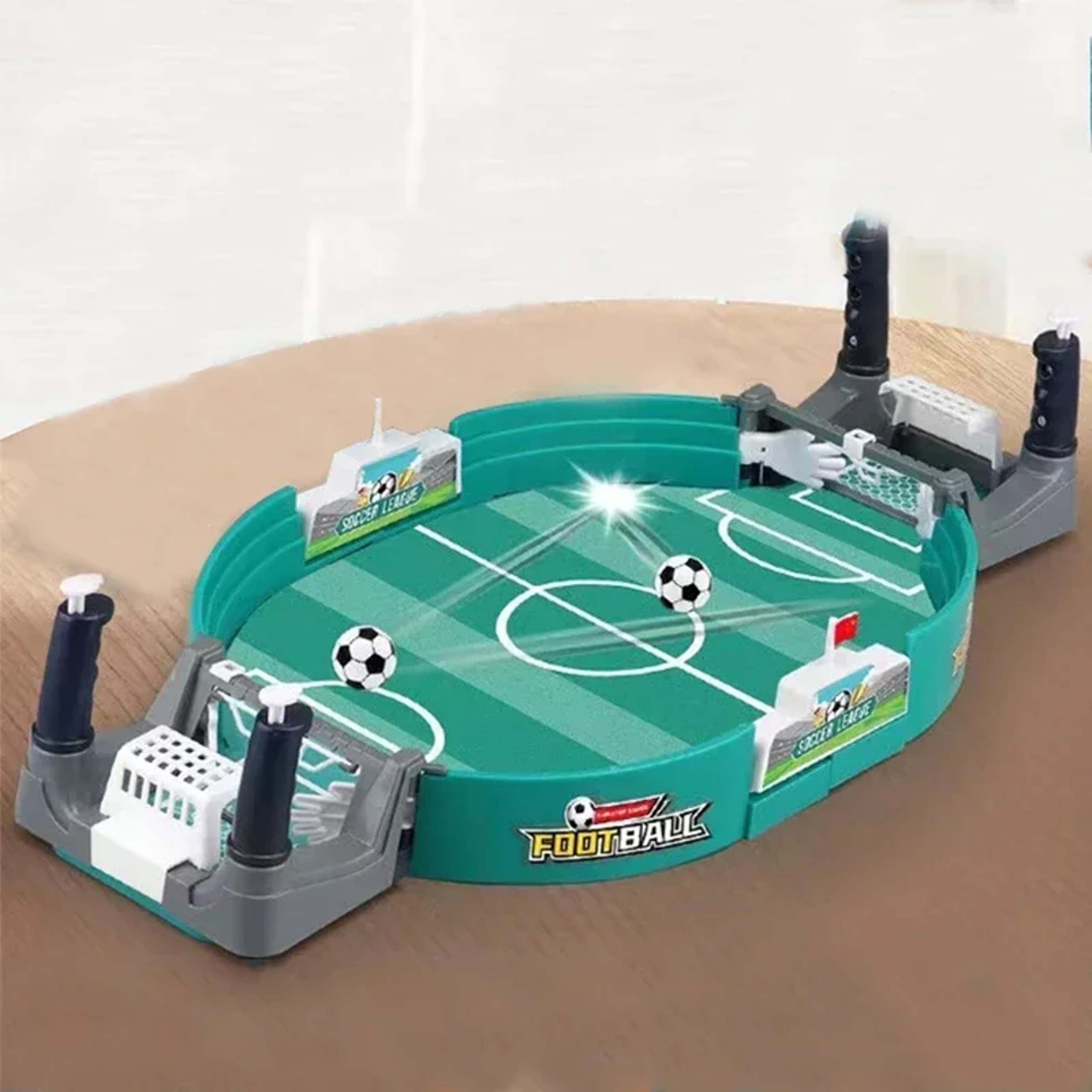 Mini Tabletop Foosball Game Portable Soccer Board Game For Kids And Adults 4
