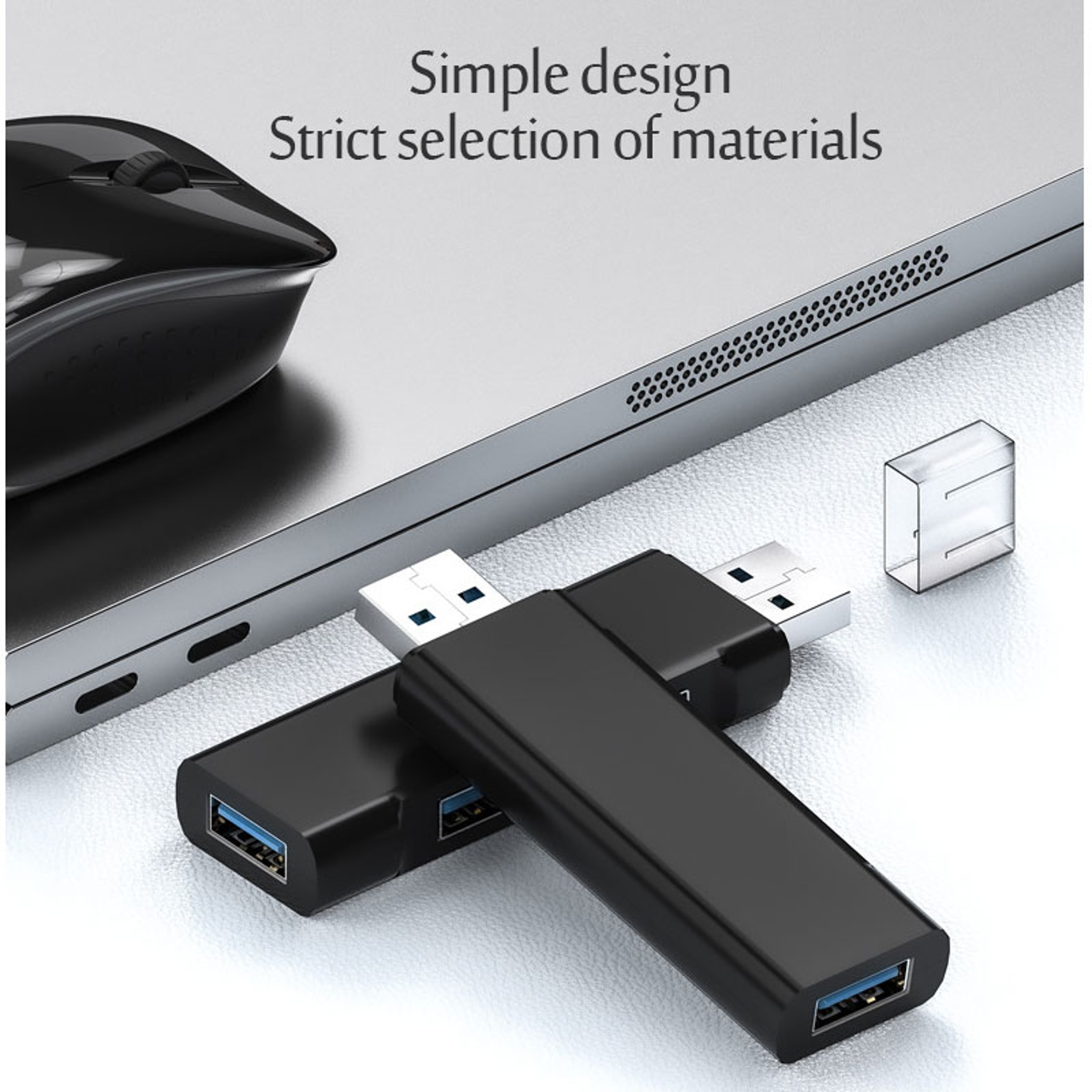 USB Hub Three Port USB Splitter Multi USB Adapter For PC And Laptop 3