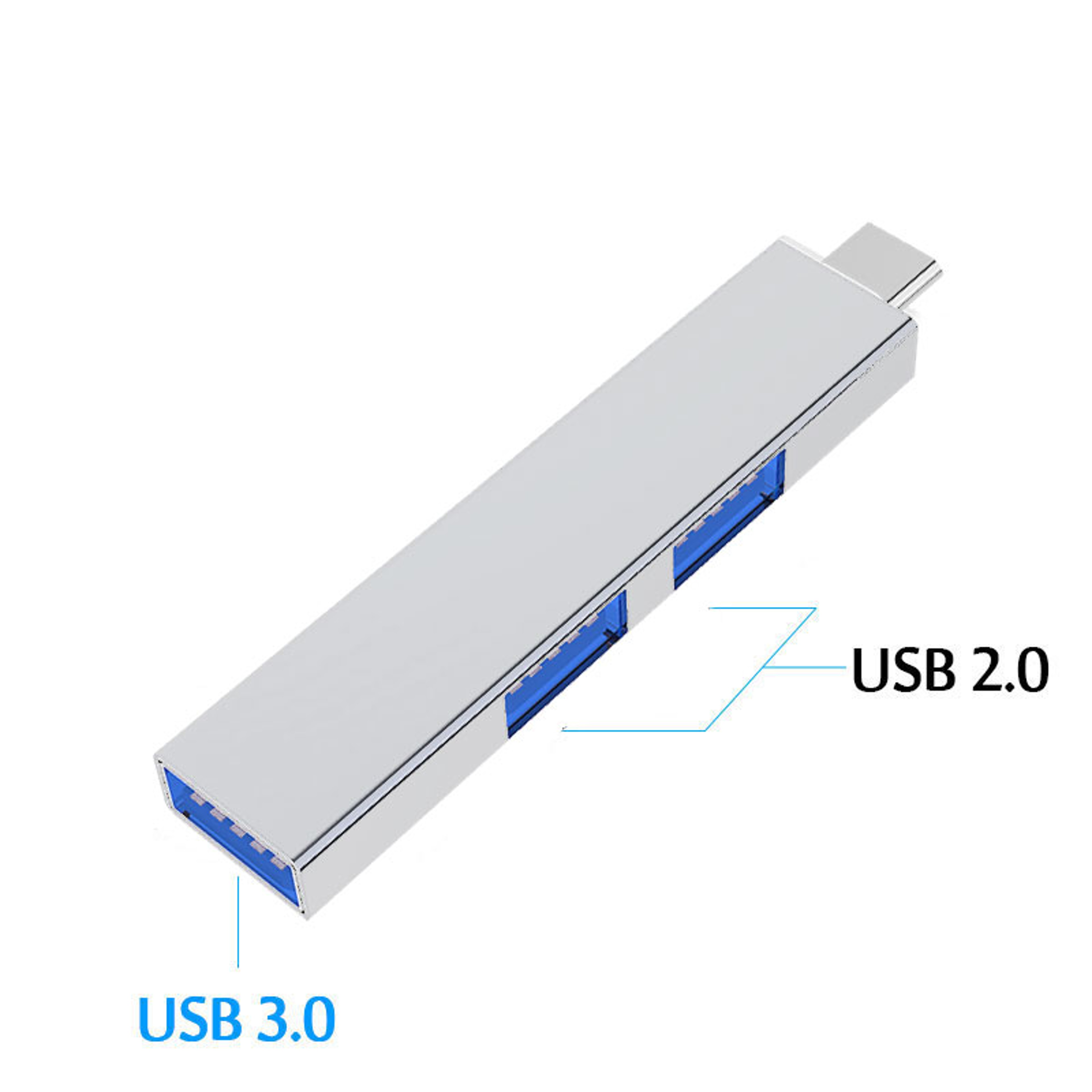 USB Hub Three Port USB Splitter Multi USB Adapter For PC And Laptop 6