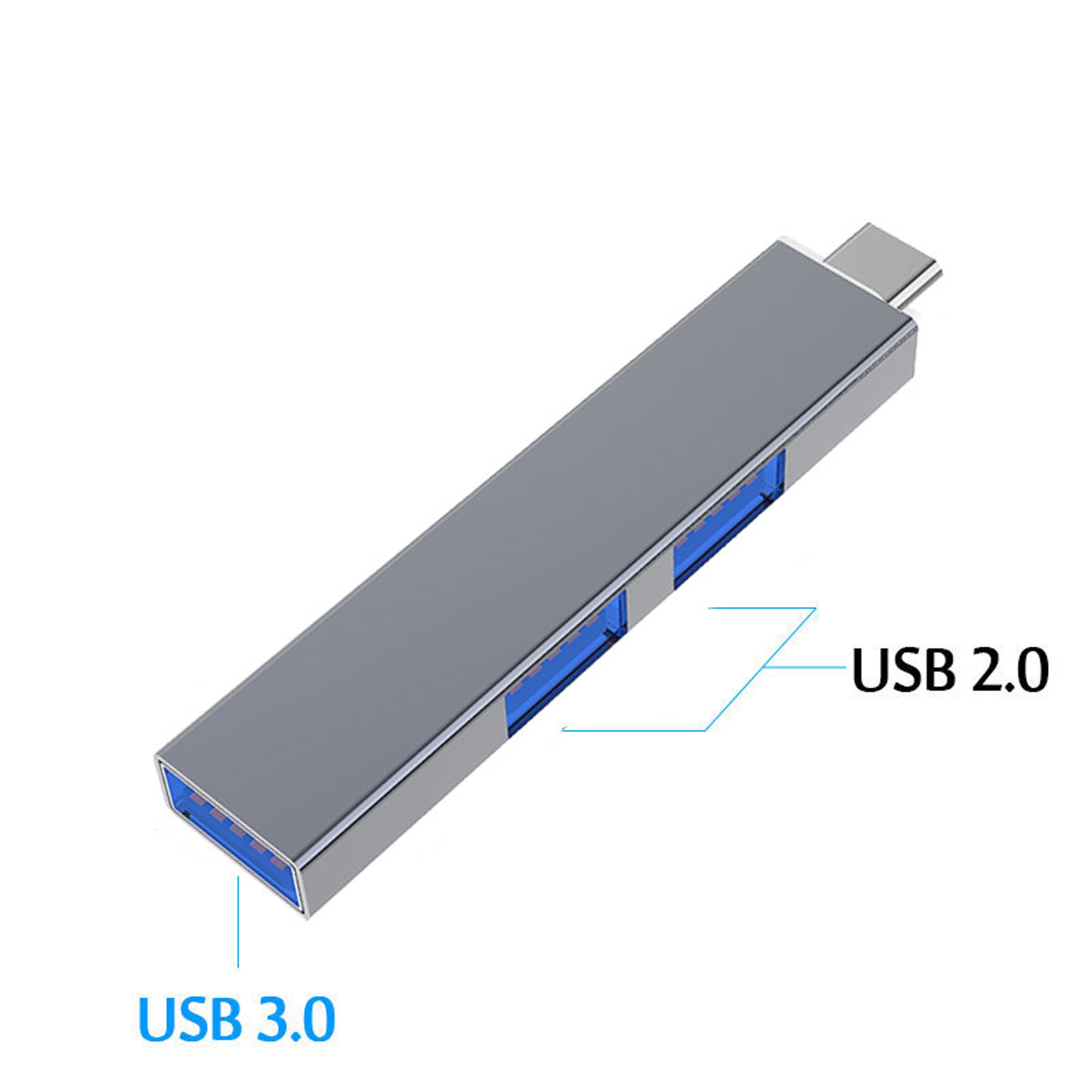 USB Hub Three Port USB Splitter Multi USB Adapter For PC And Laptop 7