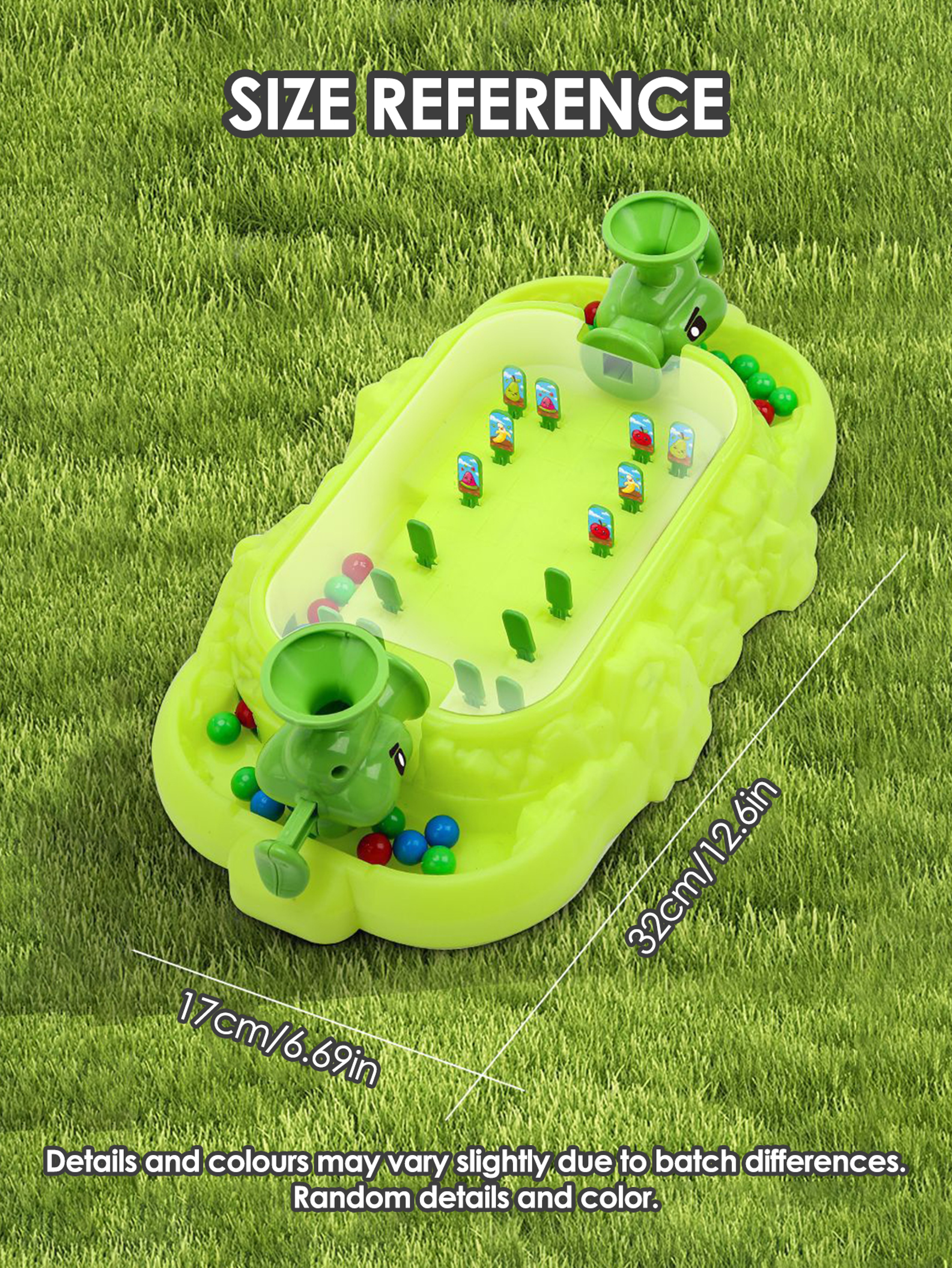 Kids Vegetable Pinball Machine Two Player Tabletop Battle Game – view 3