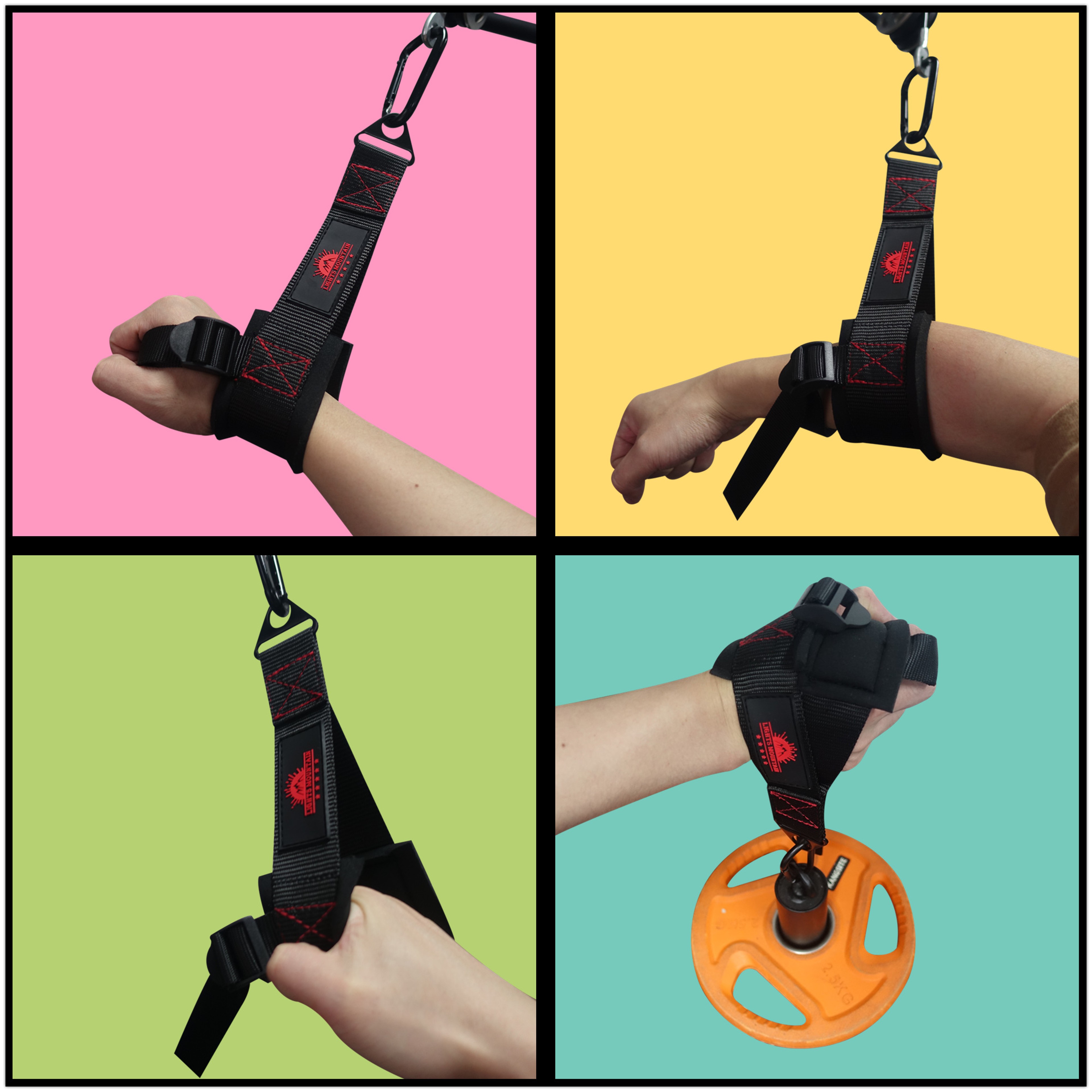 One Hand Wrist Strap Forearm Strengthener Cable Attachment for Arm Wrestling Training – view 5