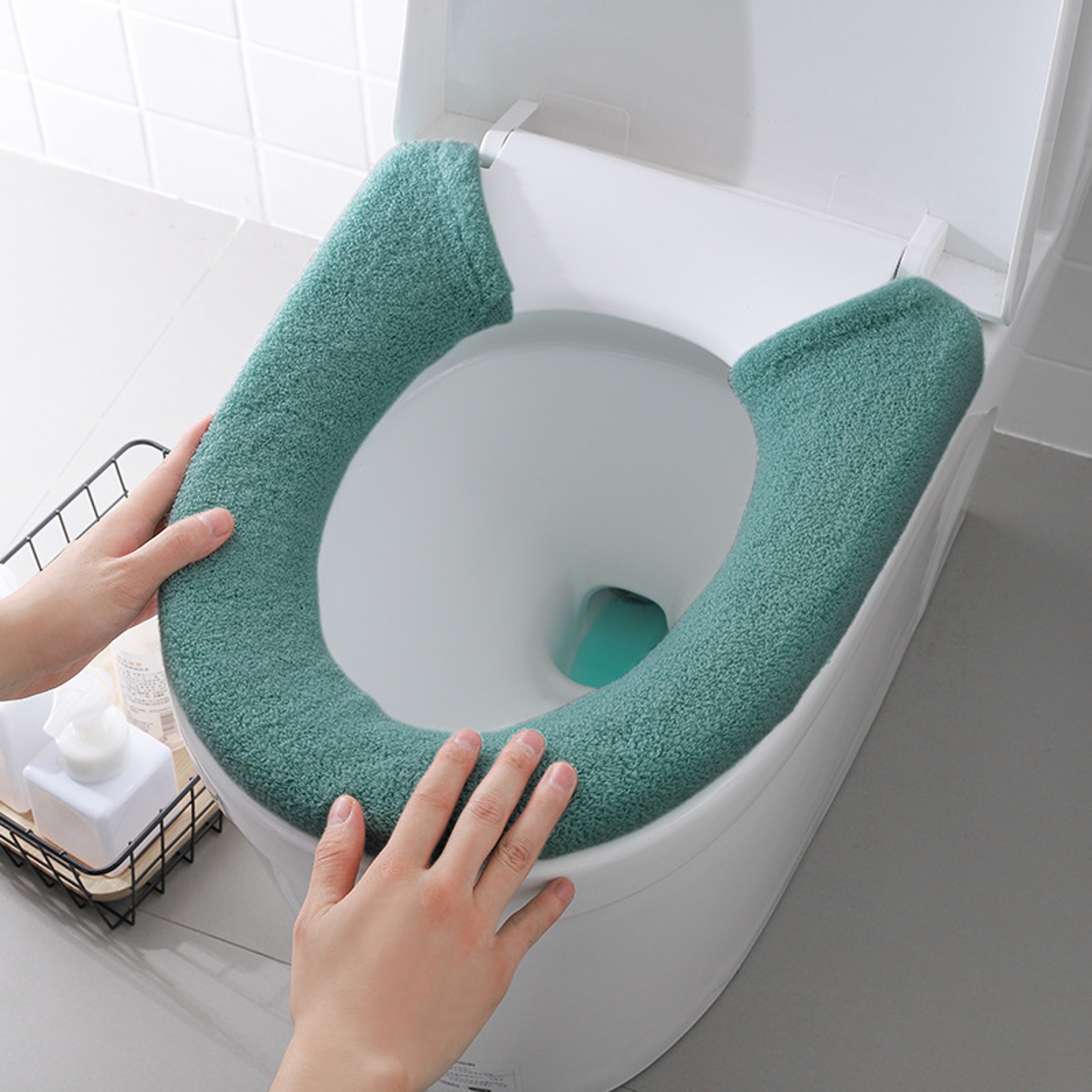 Extra Thick Universal Toilet Seat Cushion Soft Warm Washable Toilet Cover Pad 1