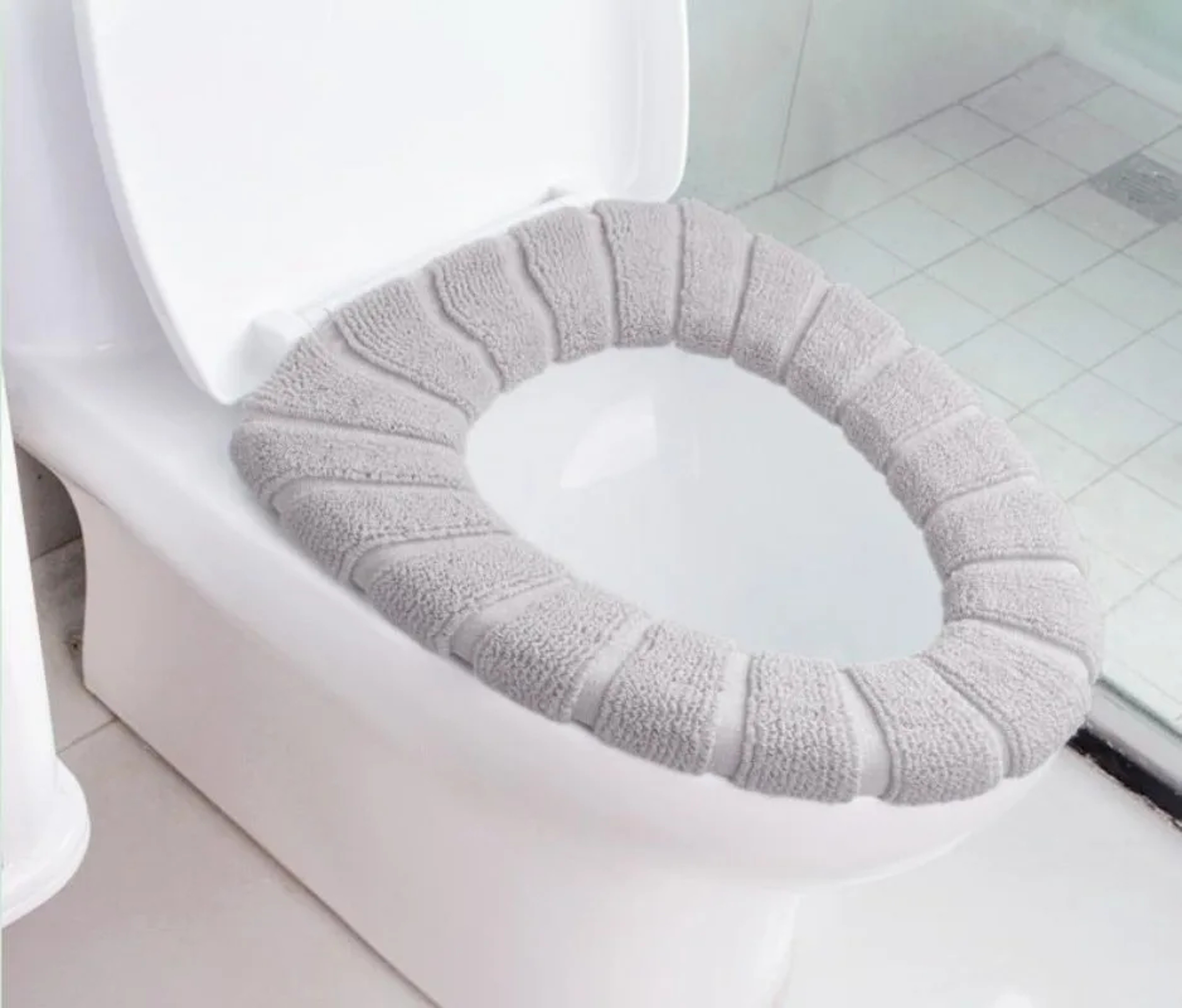 Warm Washable Acrylic Toilet Seat Cover Soft Bathroom Seat Cushion – view 9