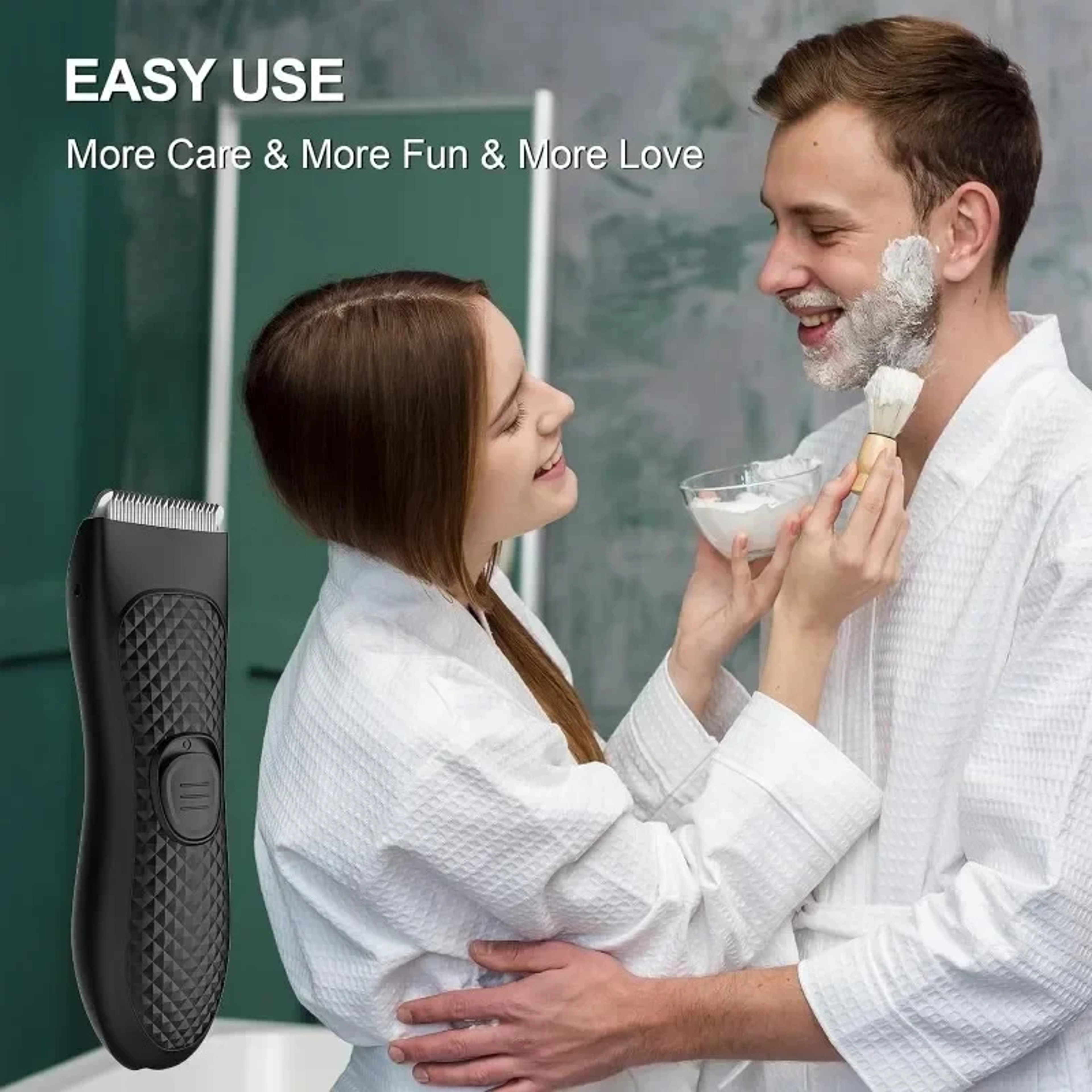 Rechargeable Mens Groin Hair Trimmer and Body Groomer for Intimate Grooming – view 4
