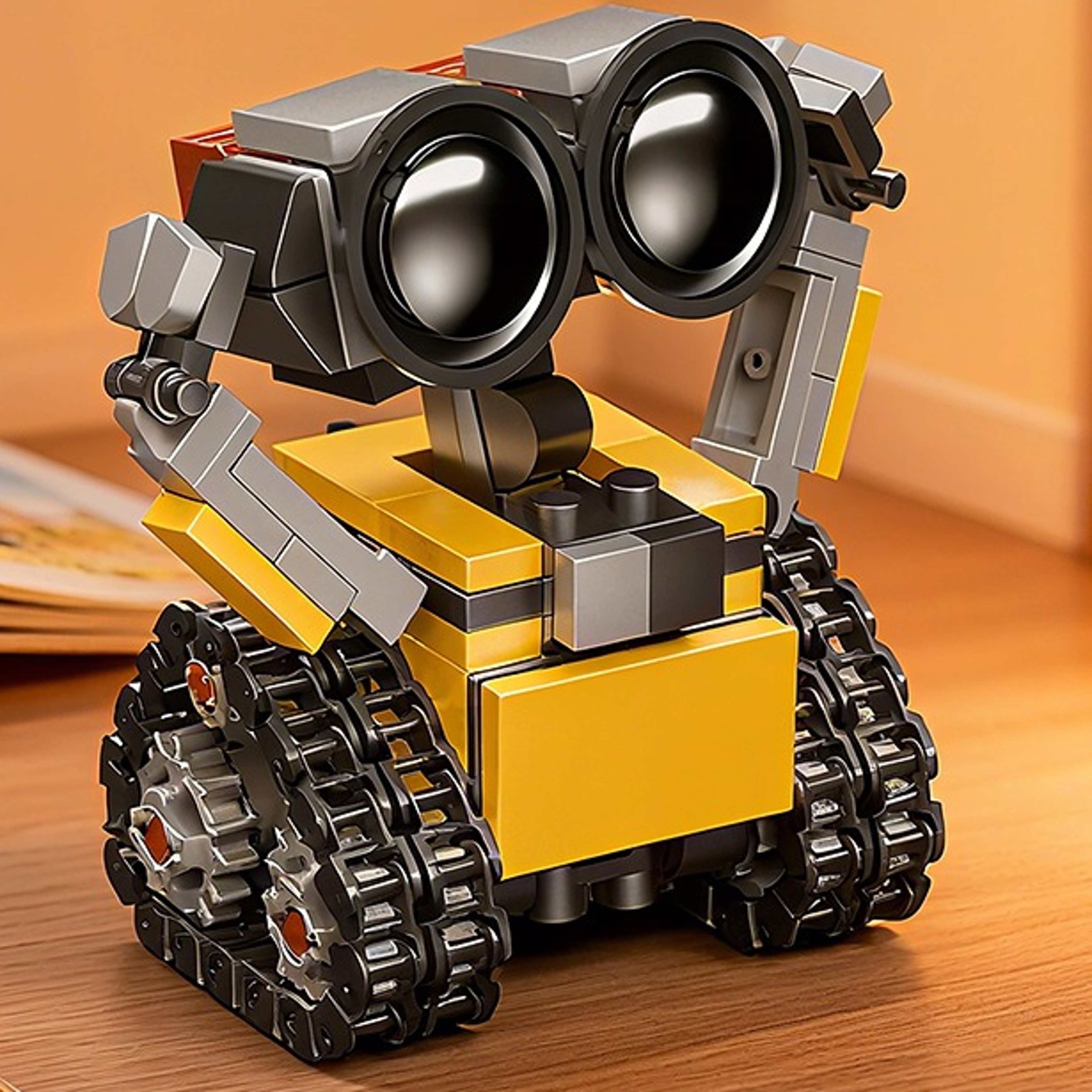 Mini Robot Building Blocks Sci Fi Tracked Robot Building Kitjpg