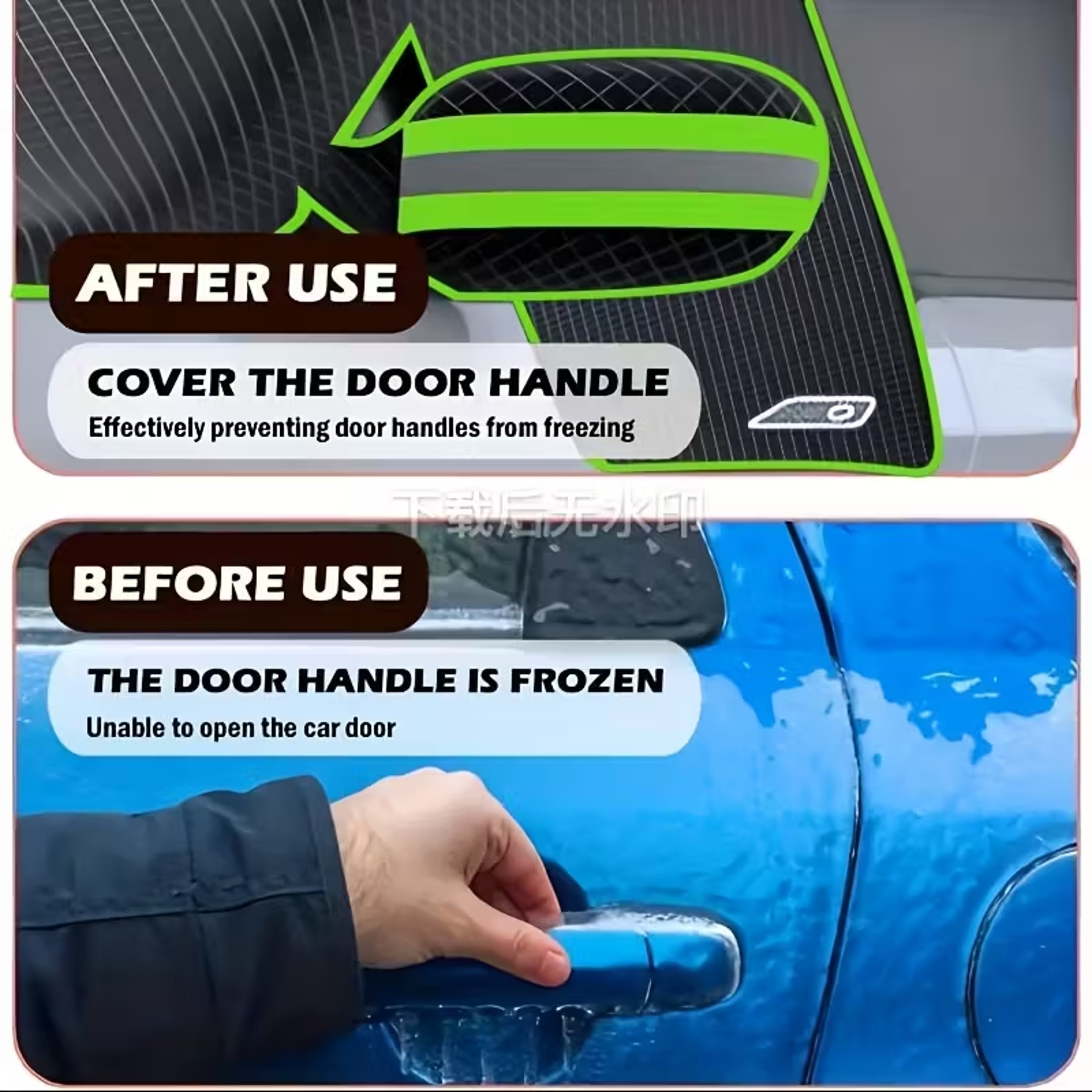 Universal Windshield Snow Cover Oxford Cloth UV Protector for Cars – view 5