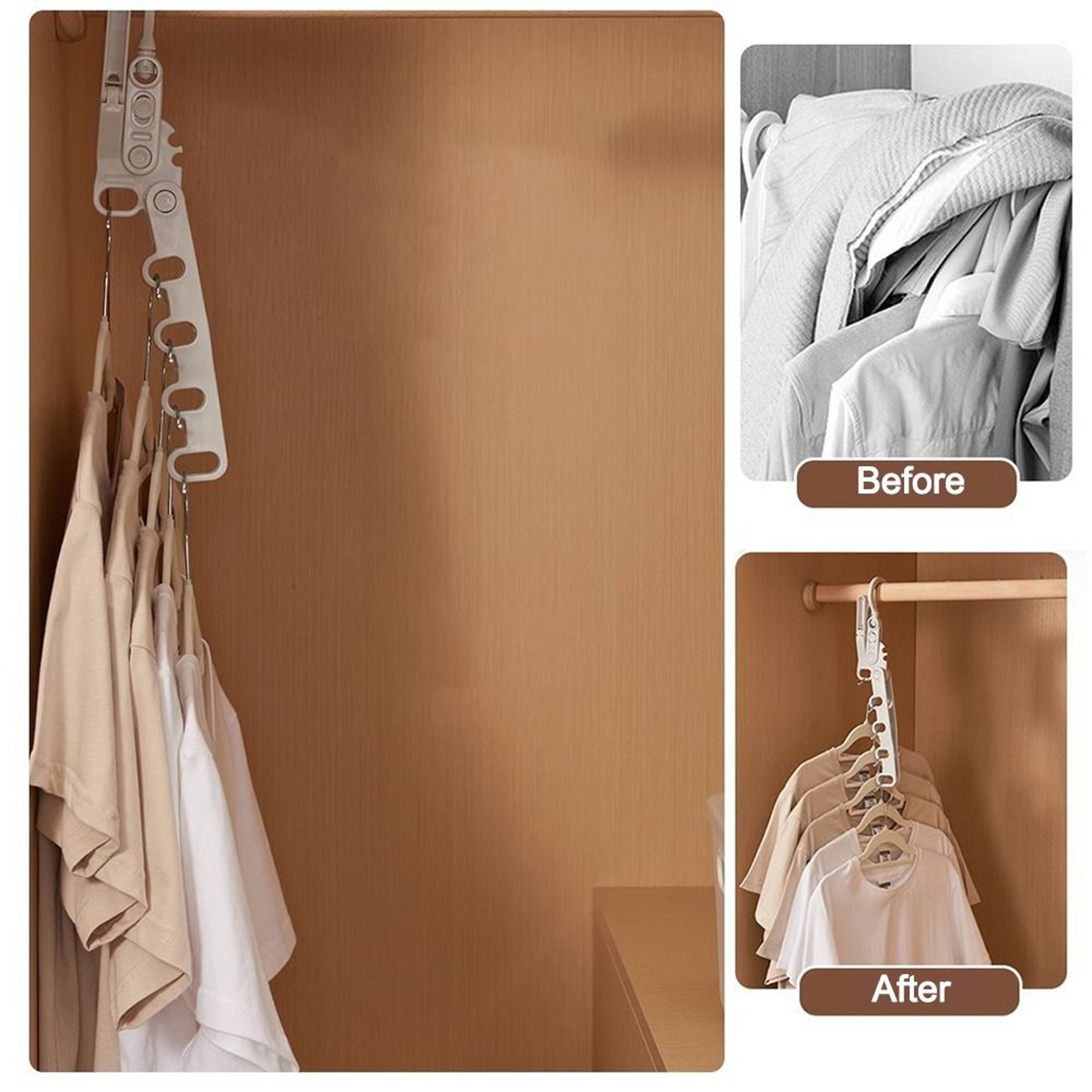 Foldable Travel Clothes Drying Rack With Five Hanging Slots And Adjustable Angle 4