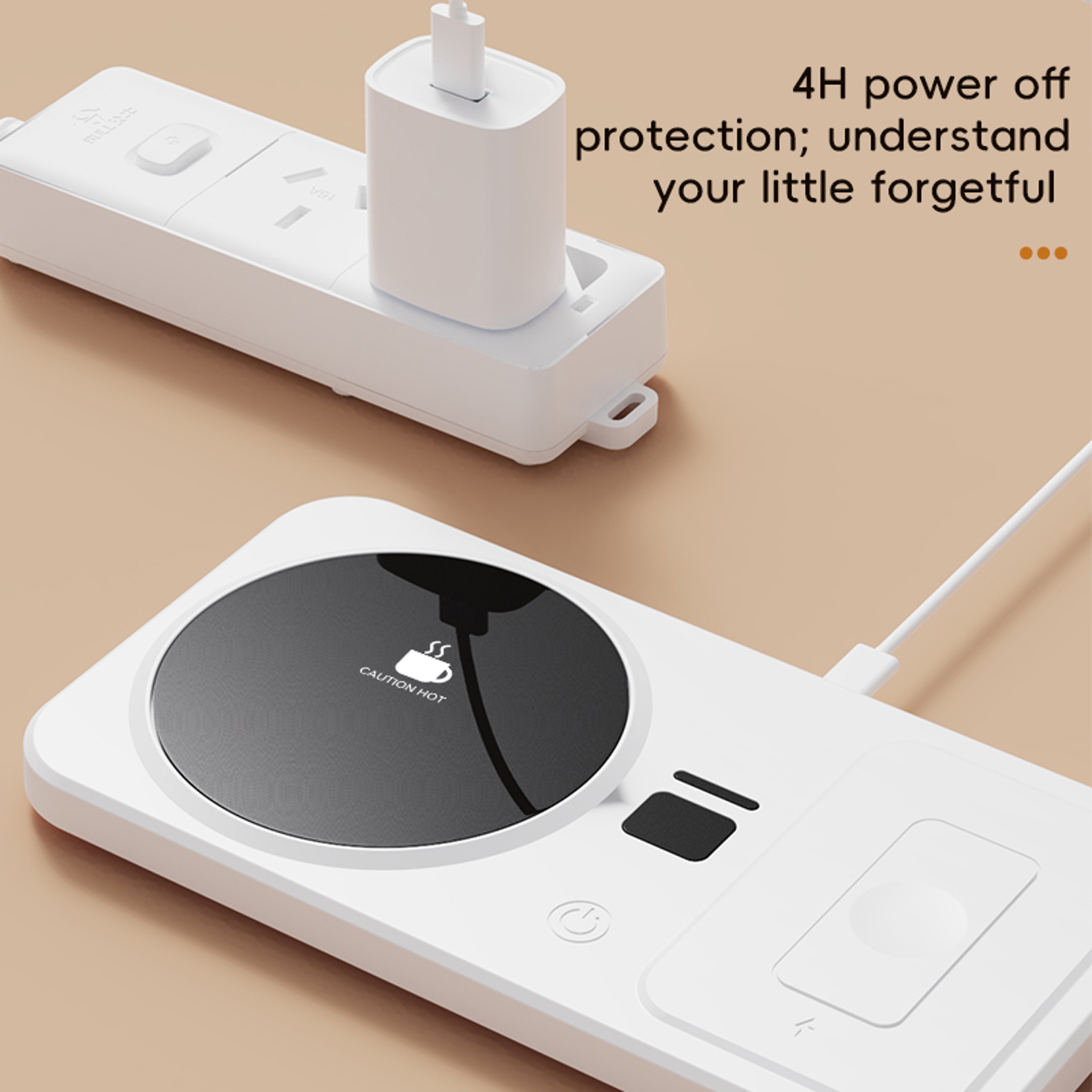 Wireless Charging Coffee Mug Warmer with Three Heat Settings – view 2
