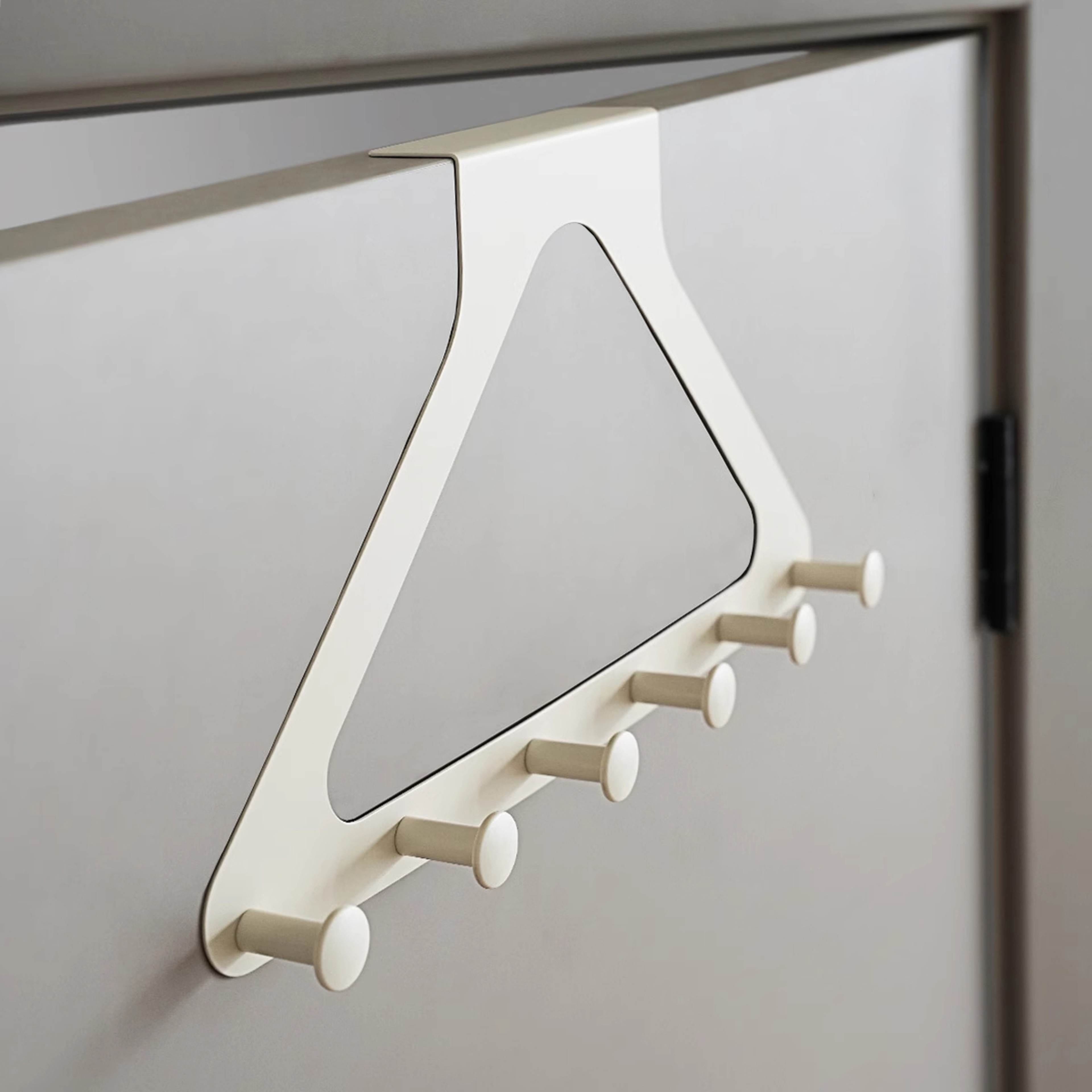 Punch Free Over The Door Hooks Space Saving Coat Hat Bag Storage Organizer 0