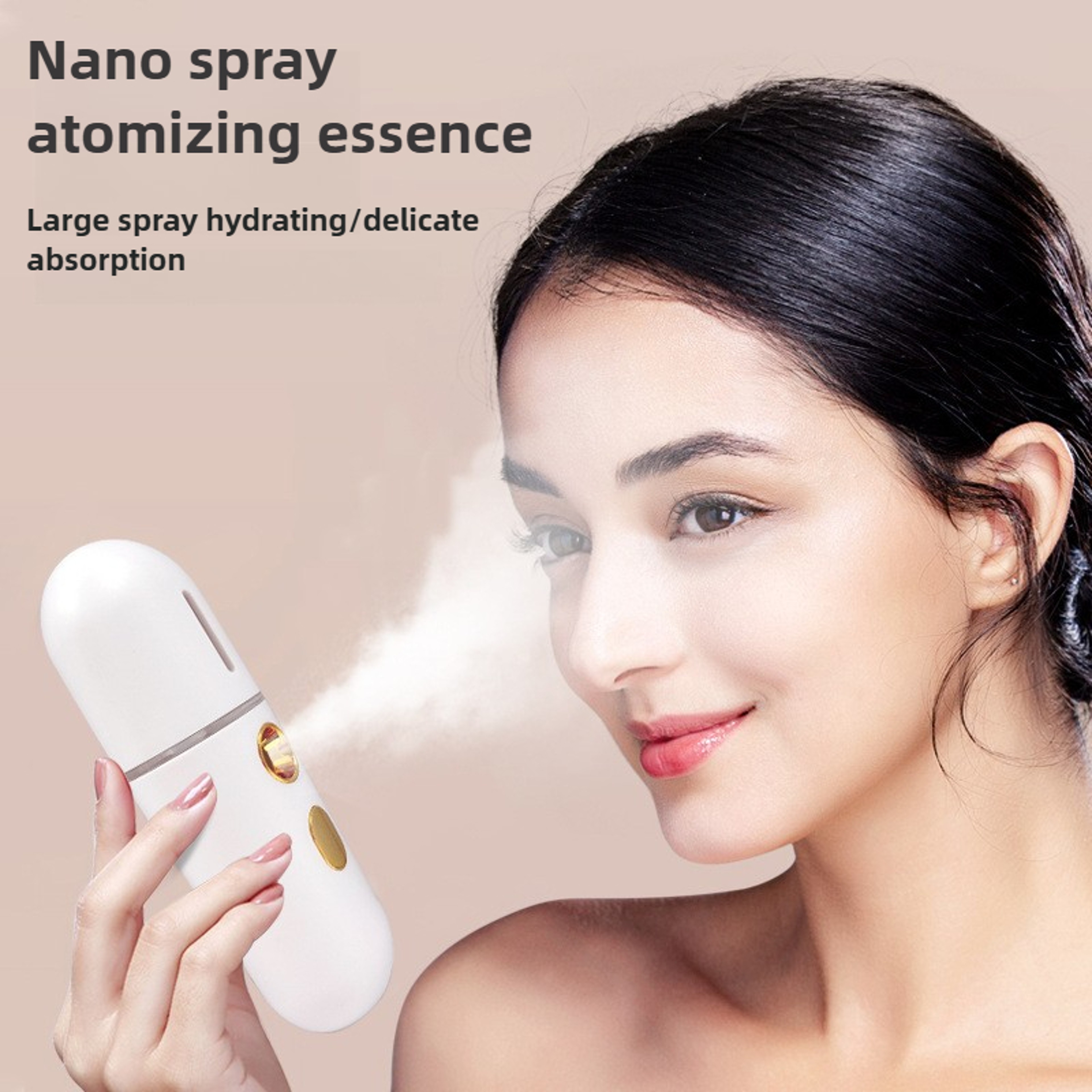 Mini Facial Steamer Nano Mist Spray Device USB Portable Face Hydration Sprayer – view 2
