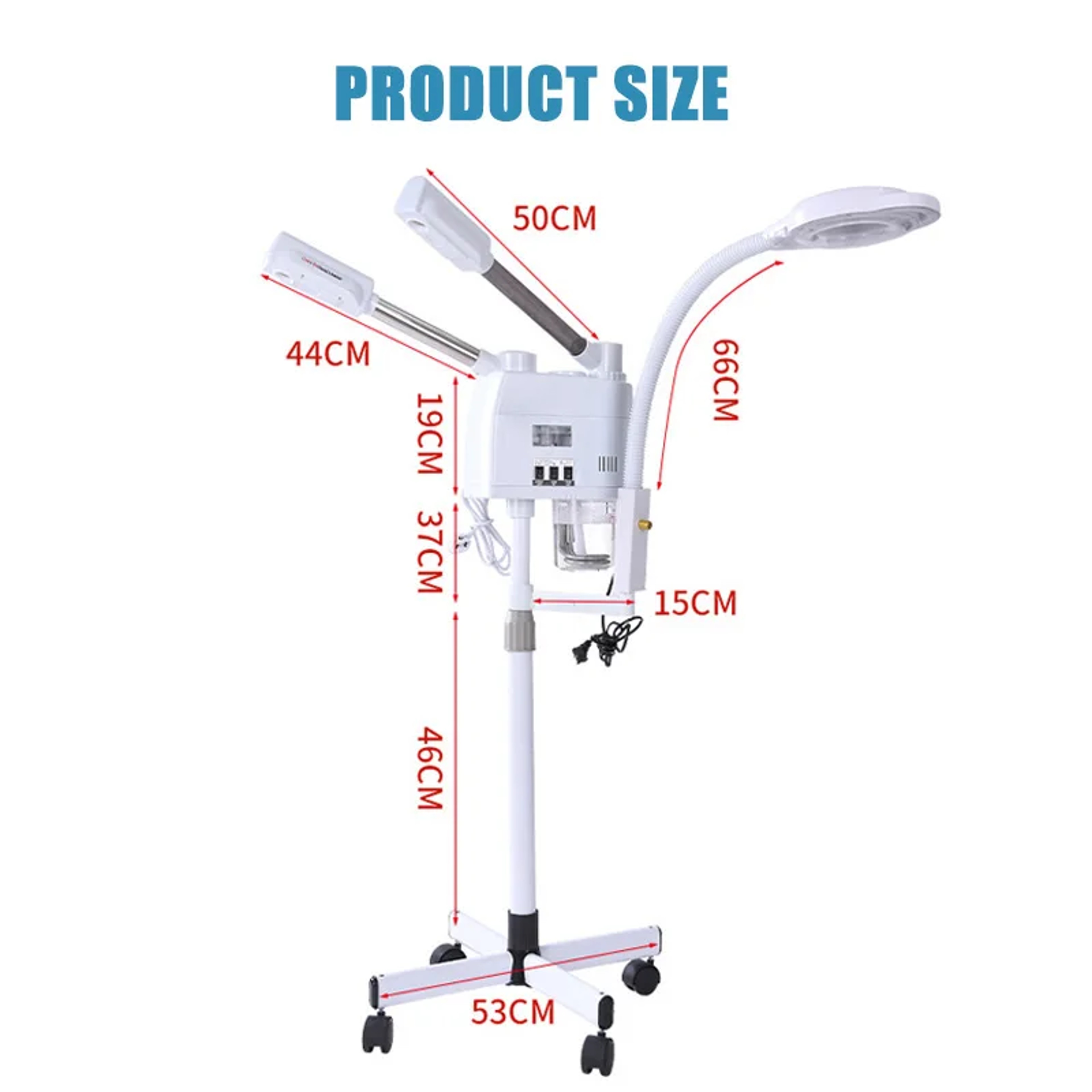 Nano Ionic Facial Steamer with Hot Cold Steam and 8X LED Magnifying Lamp – view 6