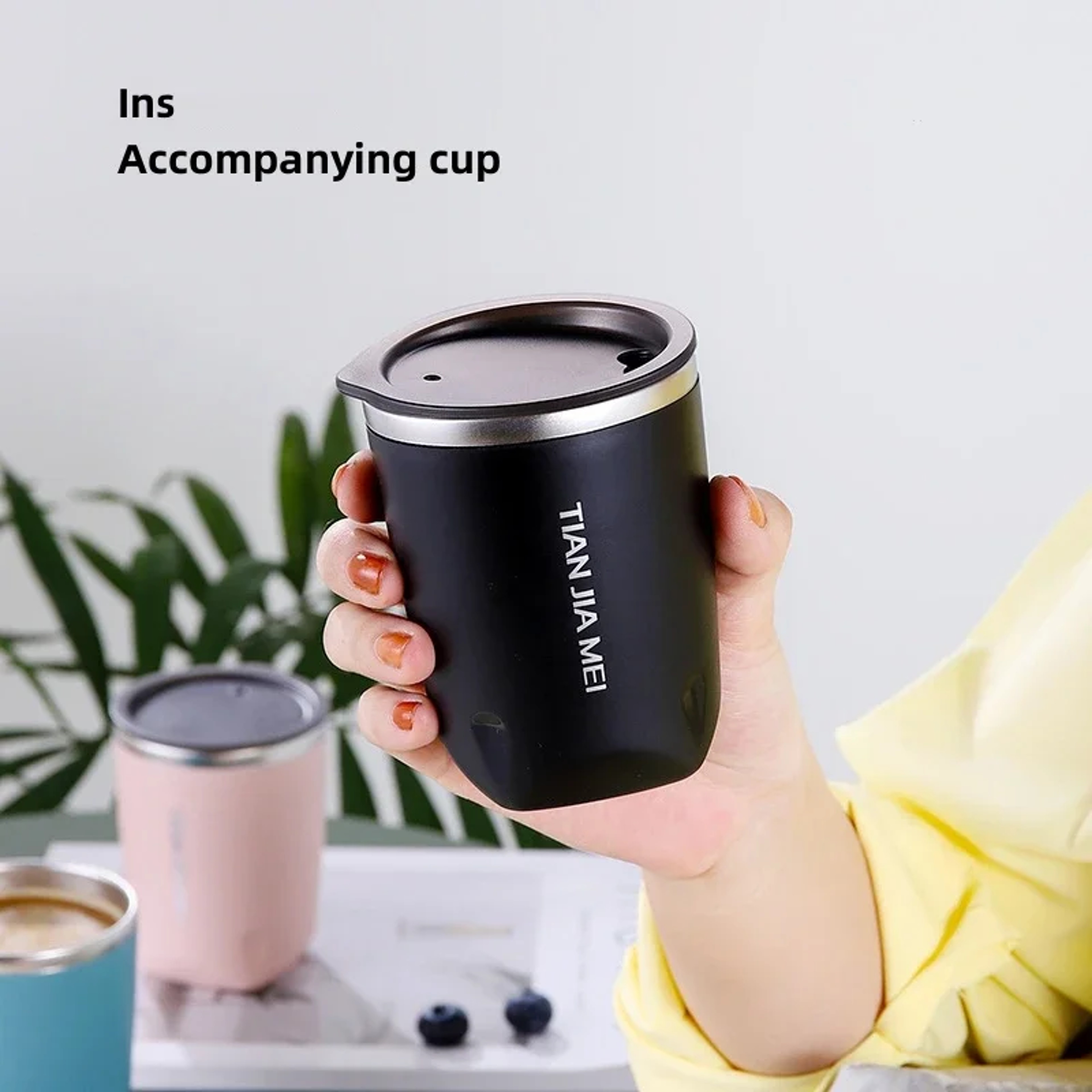 Stainless Steel Insulated Travel Mug for Coffee Milk and Water – view 4