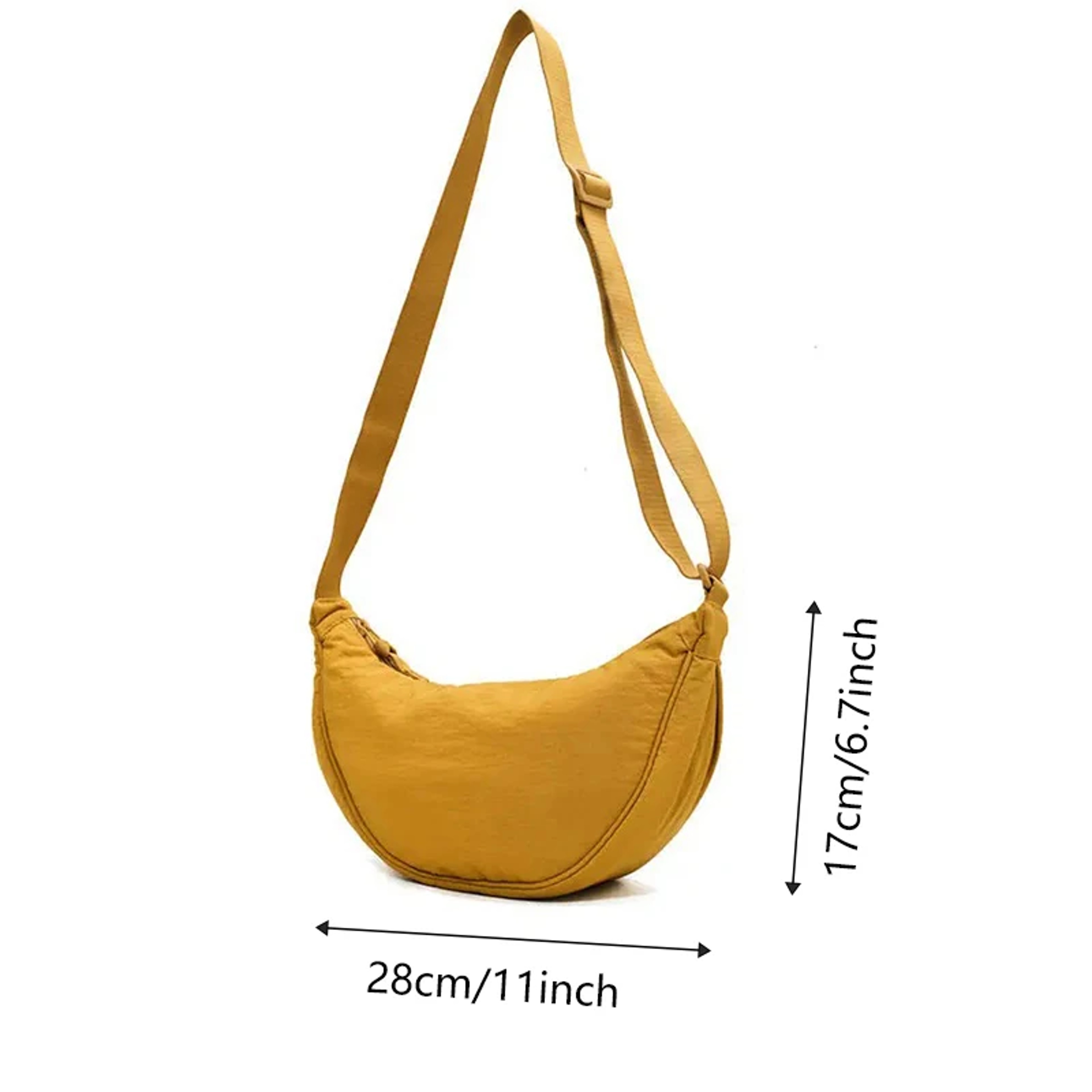 Solid Color Nylon Chest Bag Crossbody Shoulder Bag For Travel And Daily Use 5