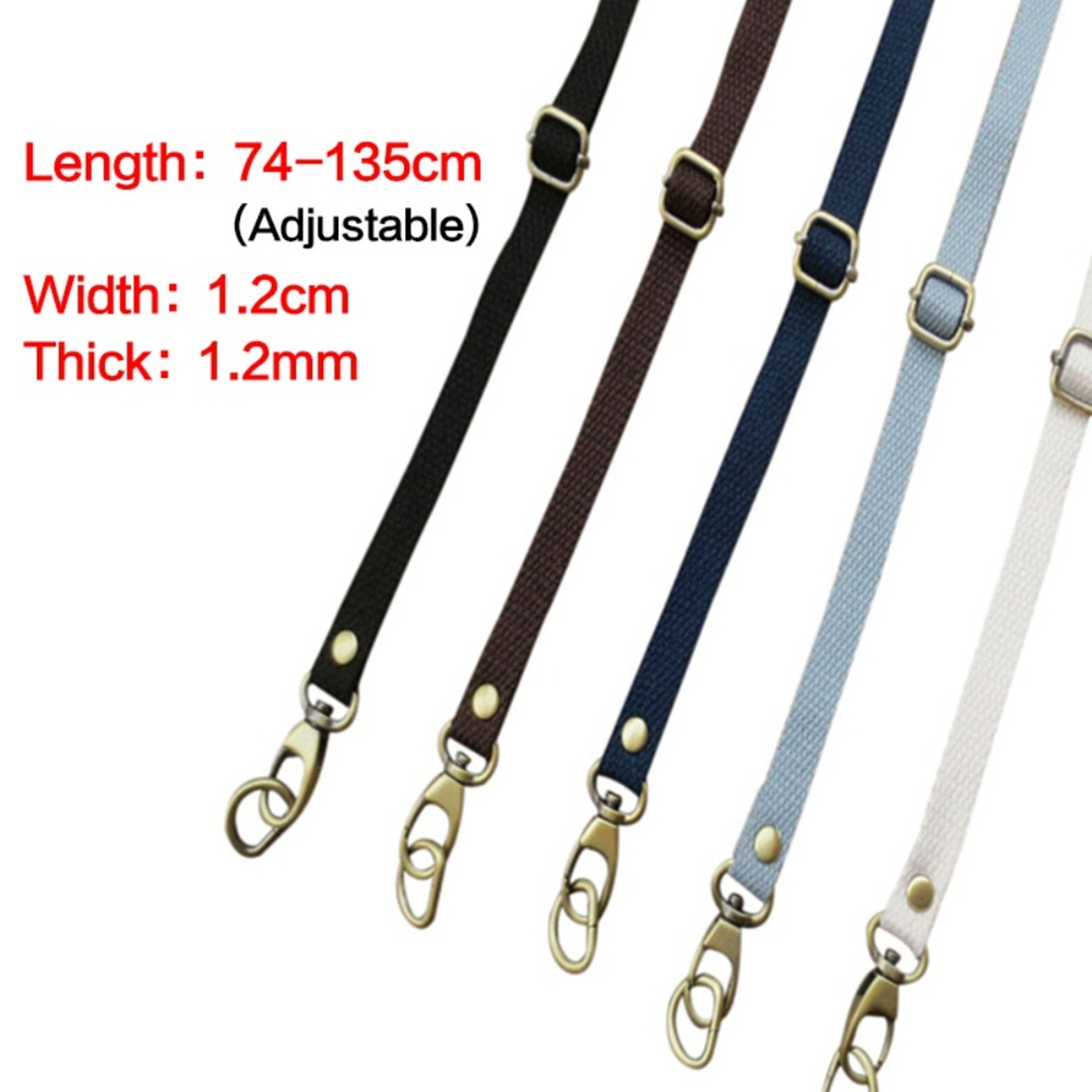 Adjustable Canvas Bag Strap Crossbody Shoulder Replacement Belt 6