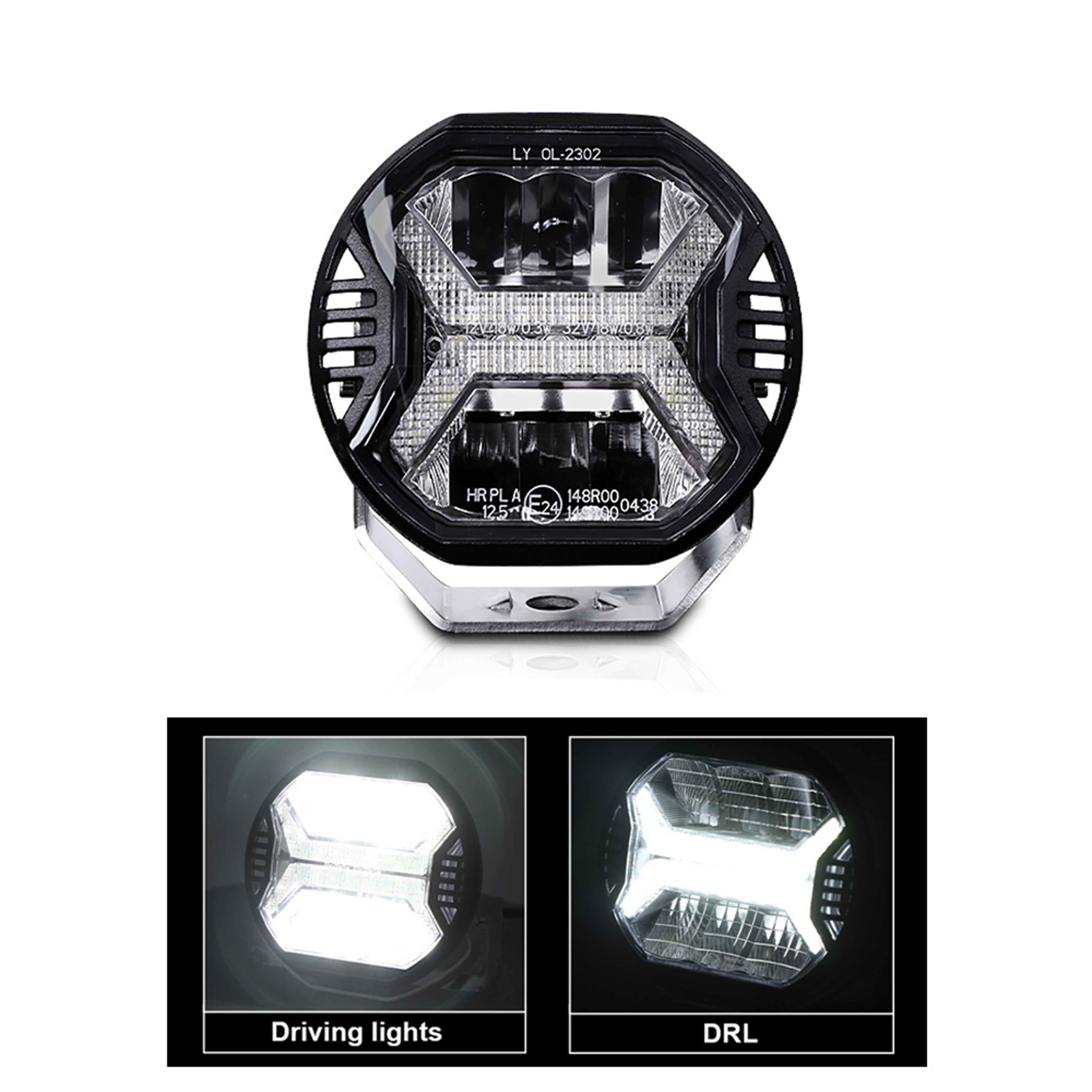 LED Work Light Bar with Amber DRL Spot Beam – view 7