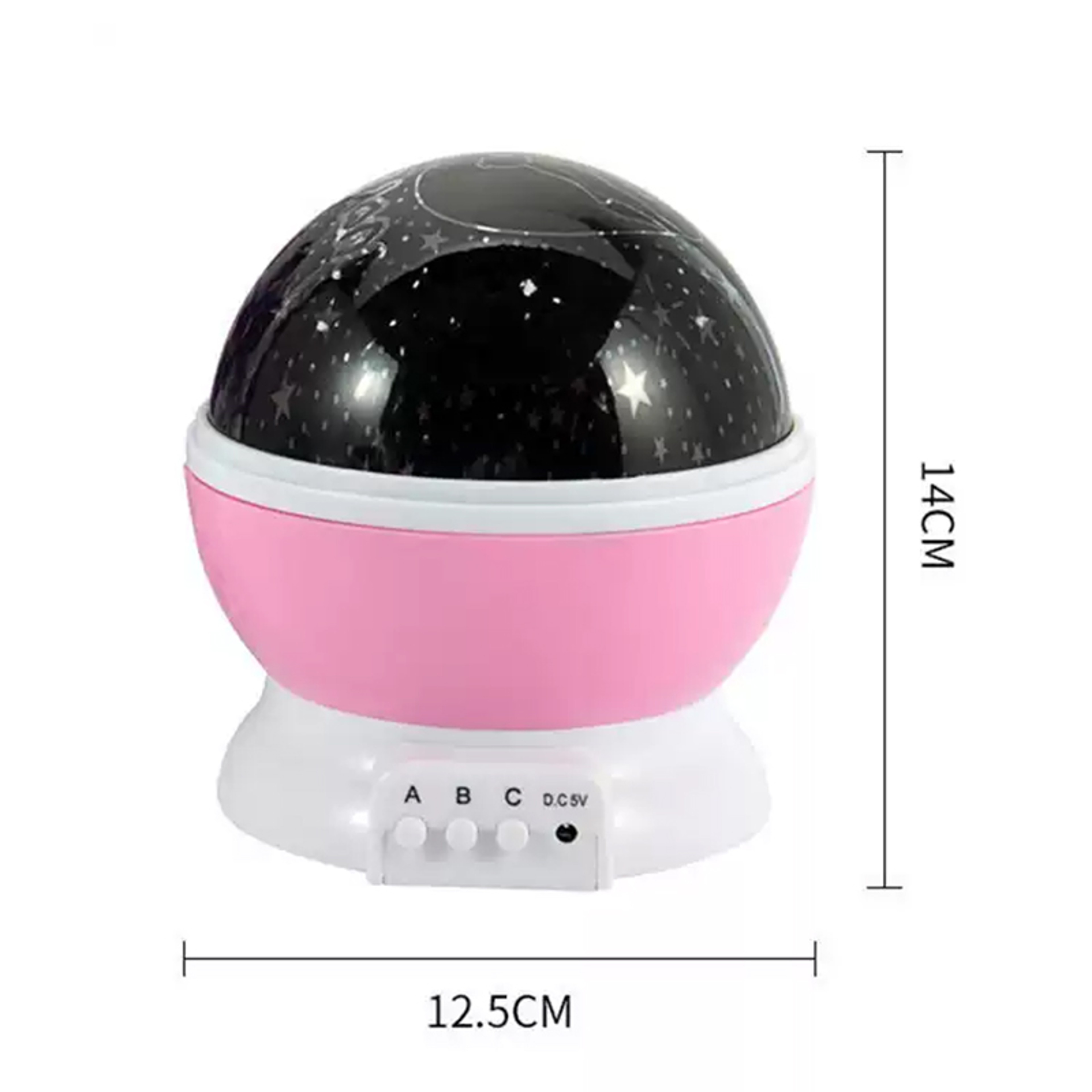 Rotating Star Projector Night Light with Moon and Galaxy Sky Projection – view 6