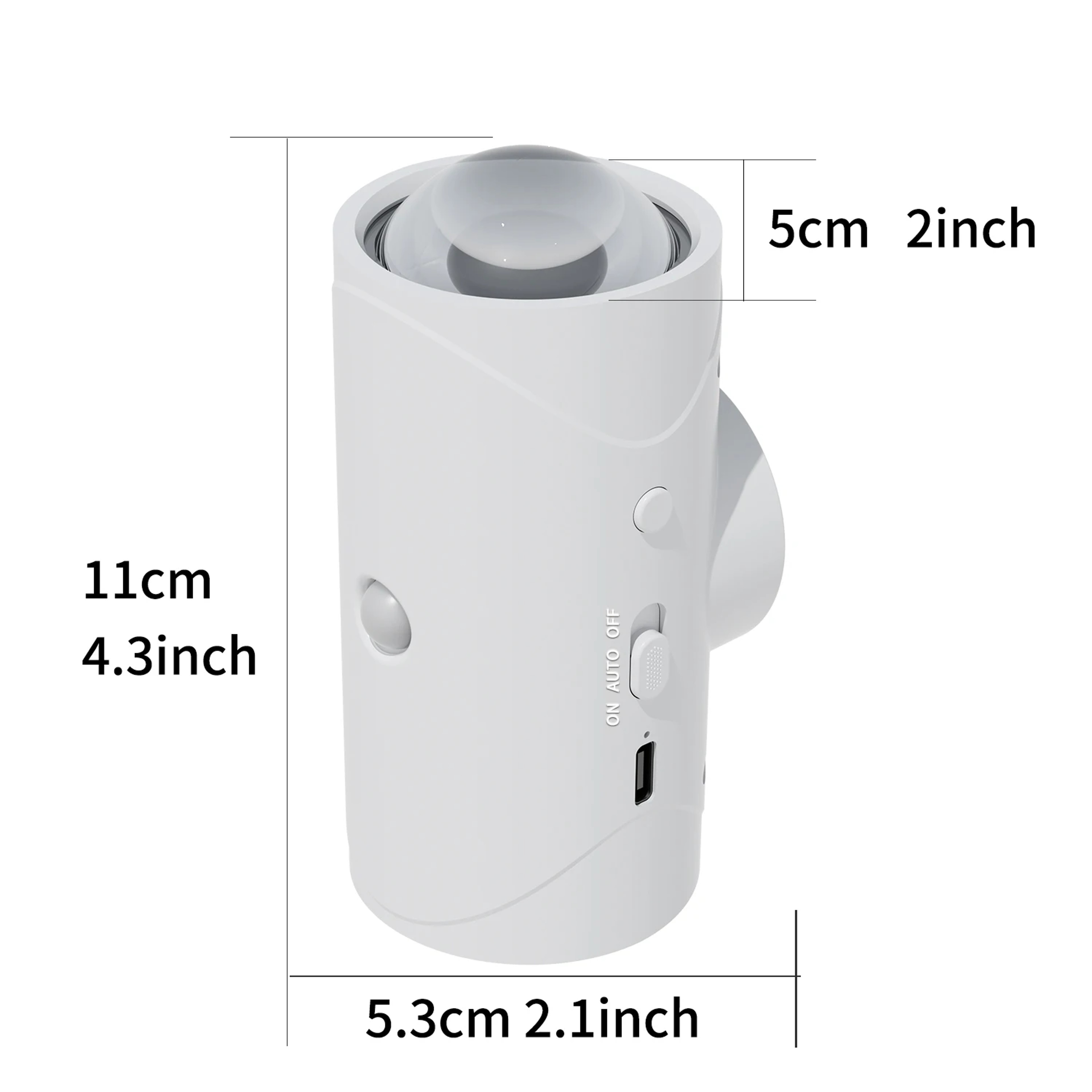 Rechargeable Motion Sensor RGB LED Wall Light with Seven Colors and Warm Light – view 6