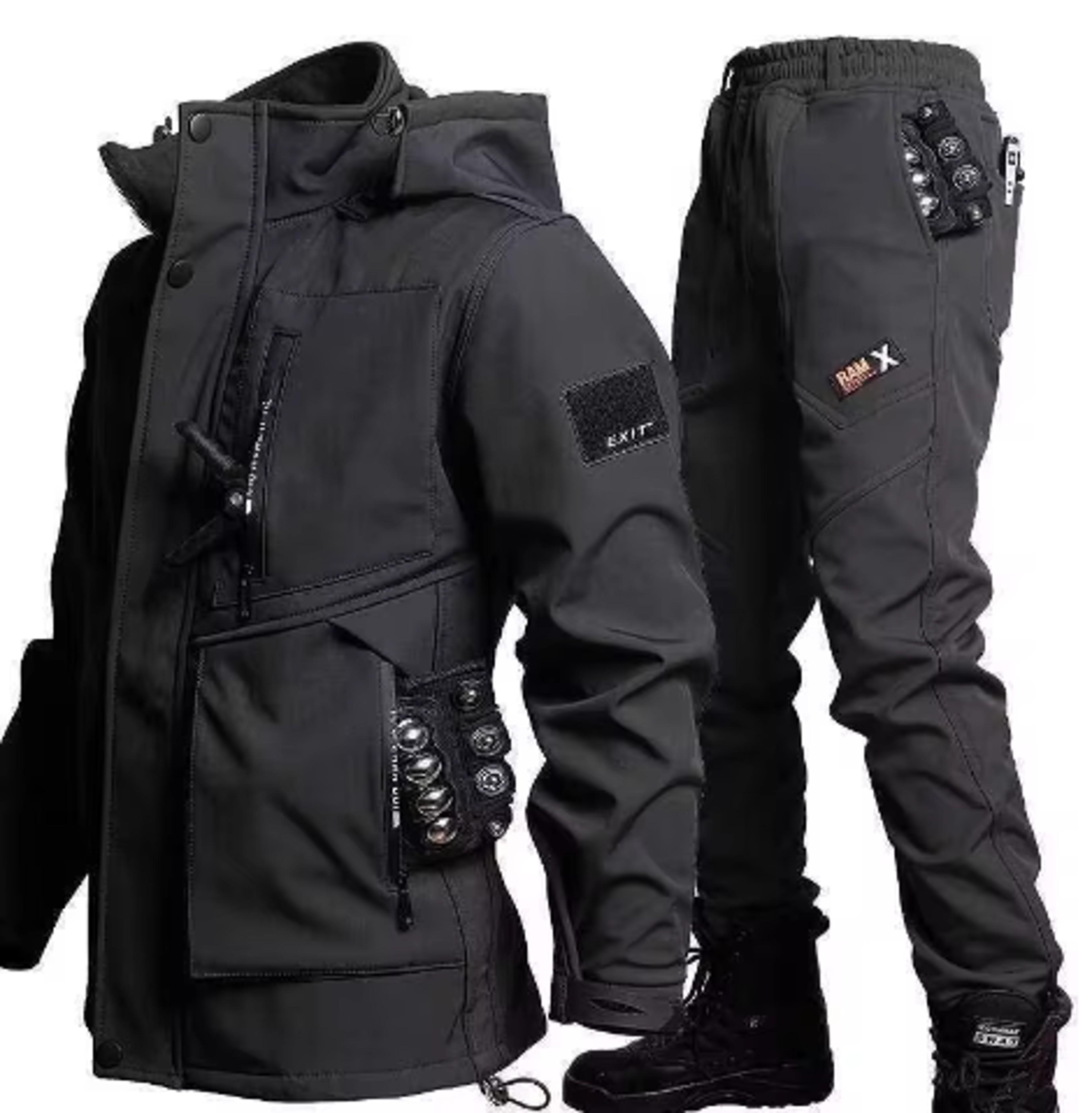 Men Winter Motorcycle Jacket Waterproof Cold Resistant Training Jacket 11