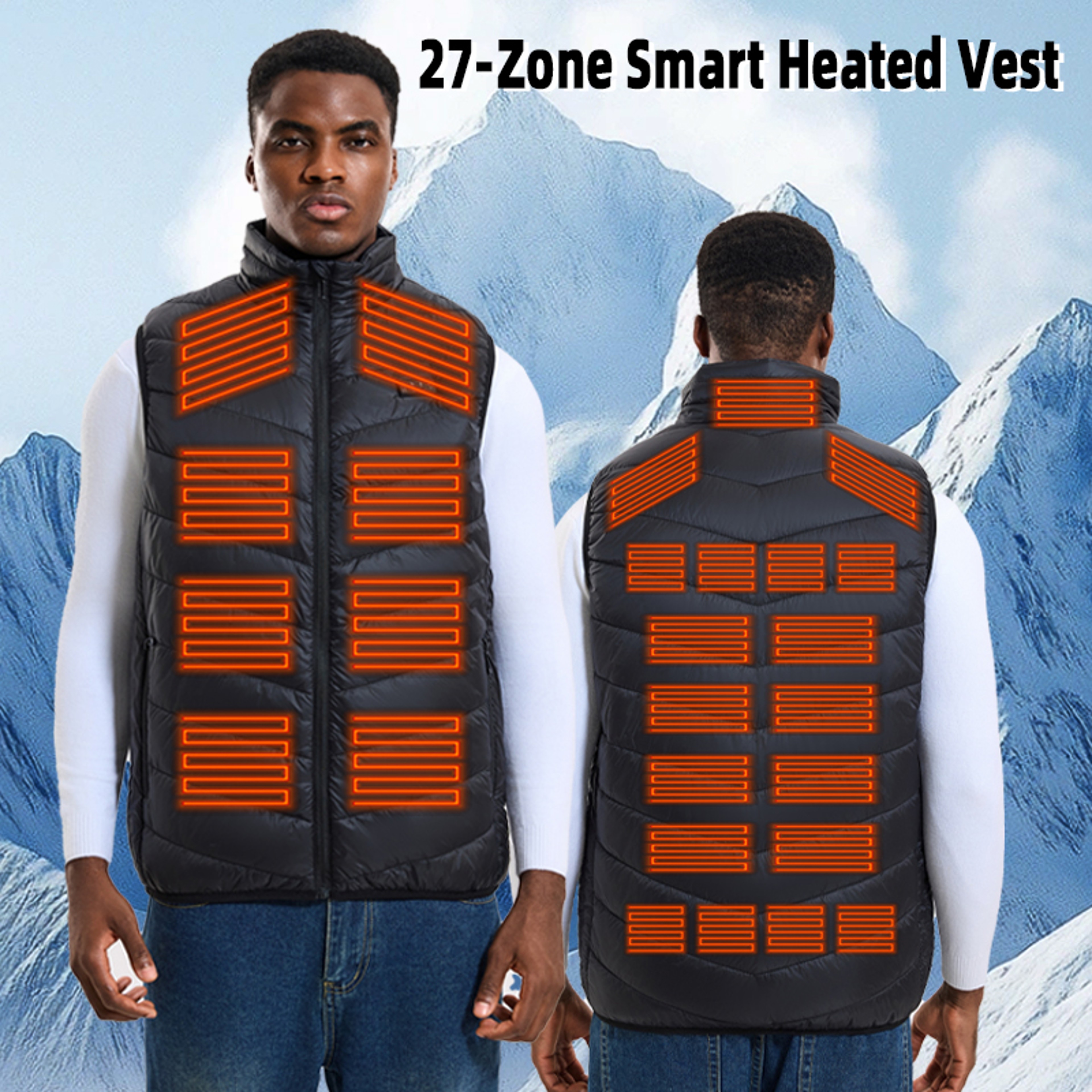Smart Heated Vest Unisex USB Powered Winter Warmth Jacket 1
